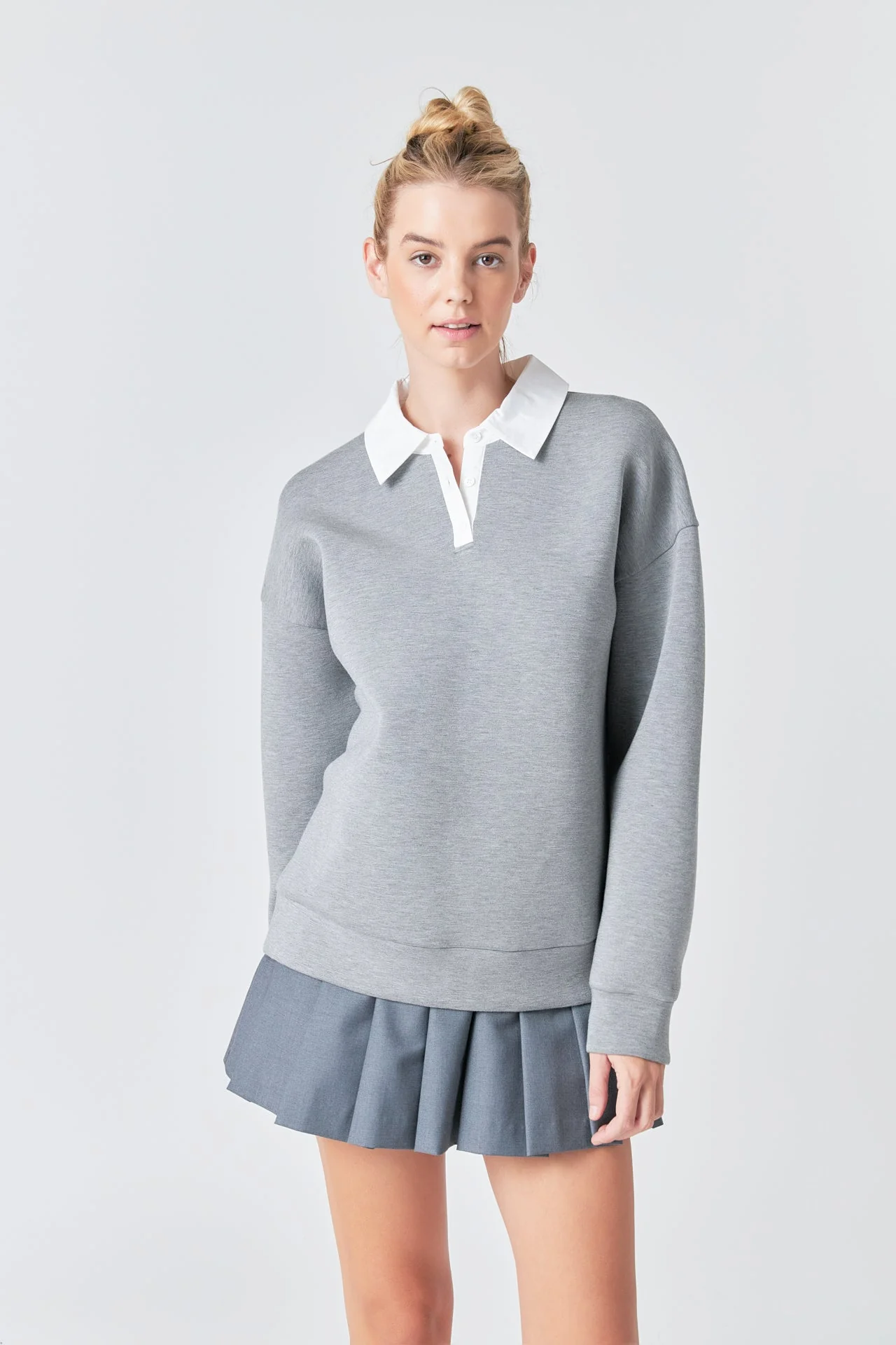 Collared Sweatshirt