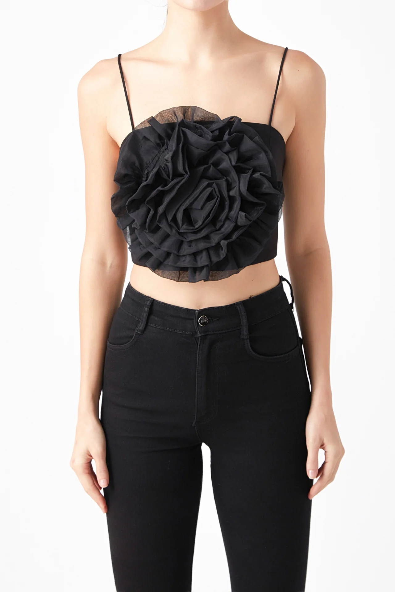Organza Flower Top