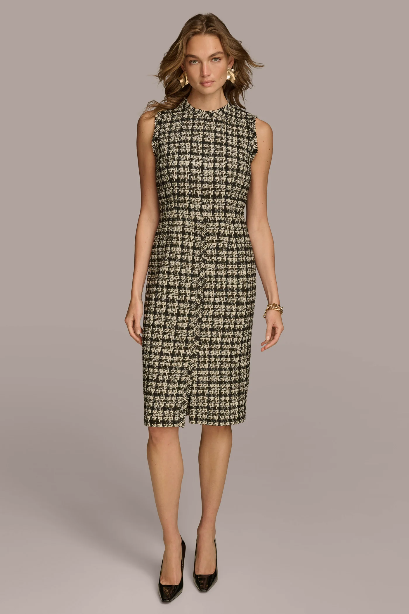 TWEED SHEATH DRESS