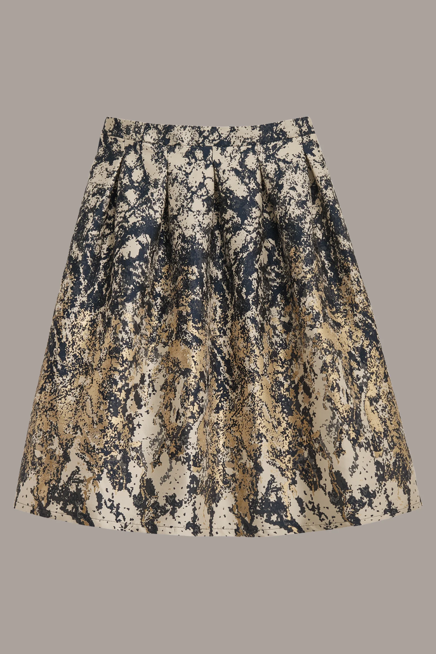 METALLIC JACQUARD SKIRT