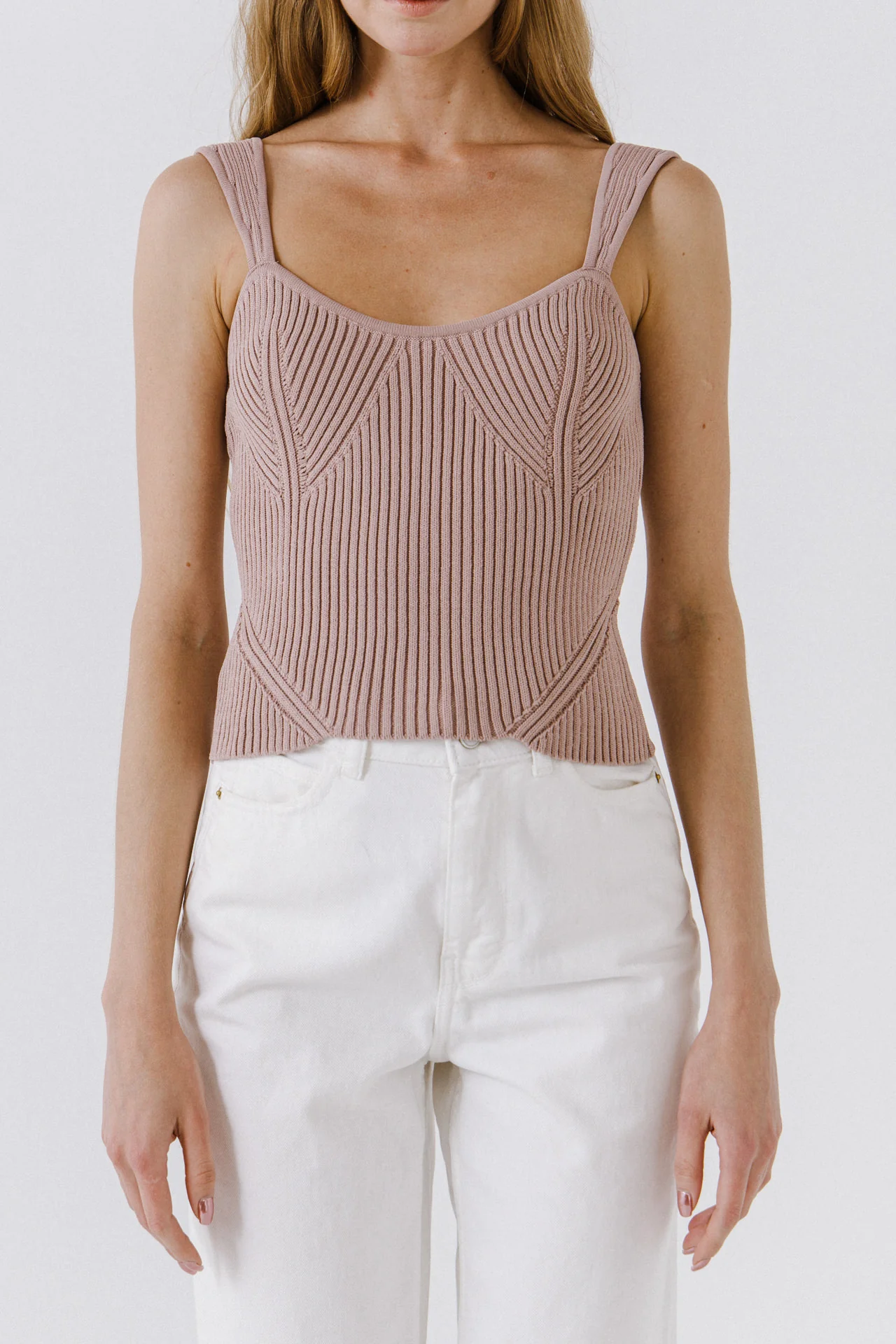 Corset Style Knitted Top
