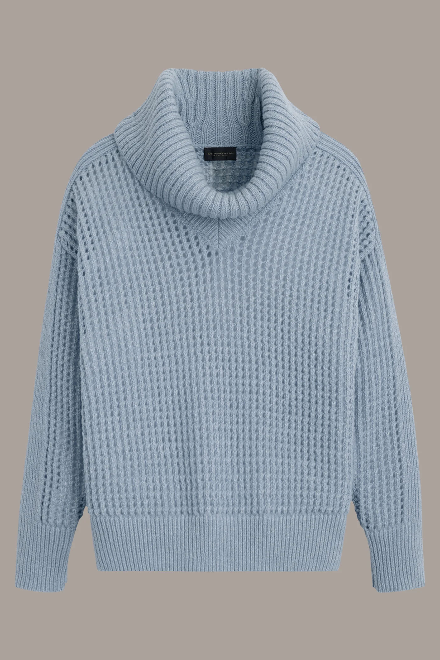 COWL NECK CUTOUT SWEATER