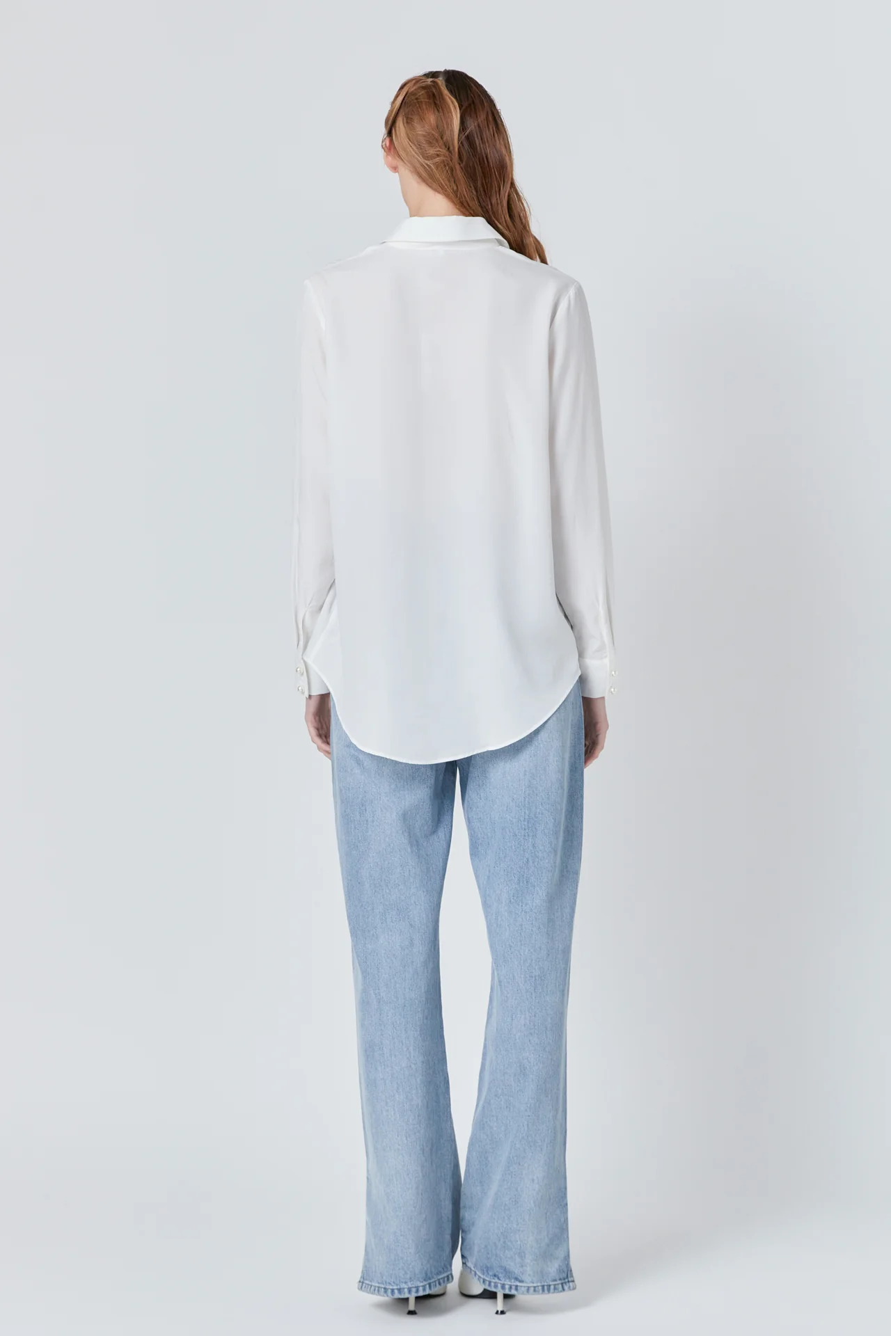 Pearl Button Collared Shirt