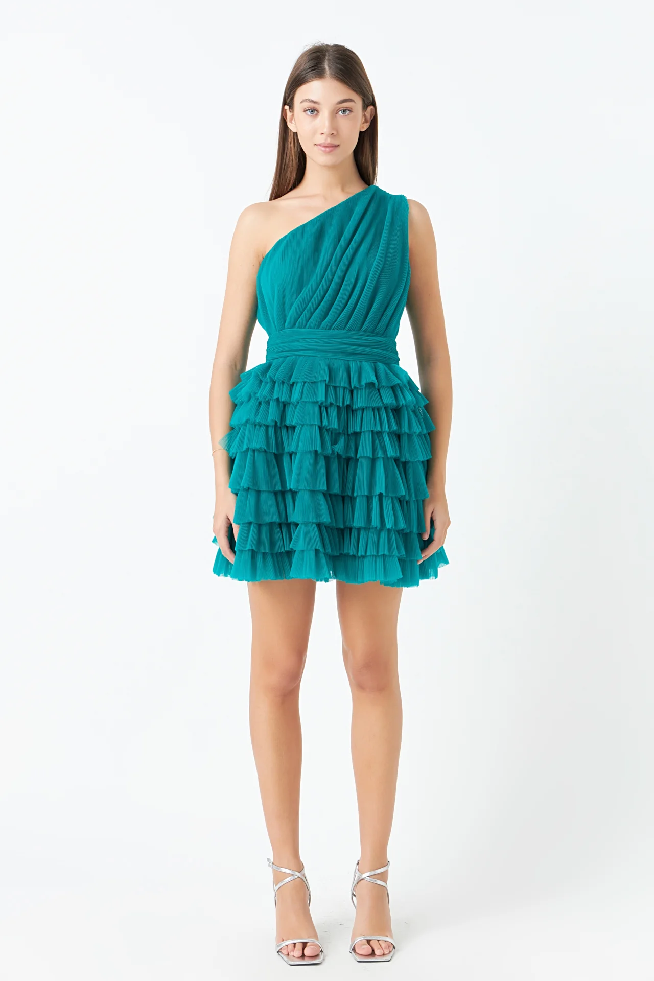 Tiered Tulle Mini Dress