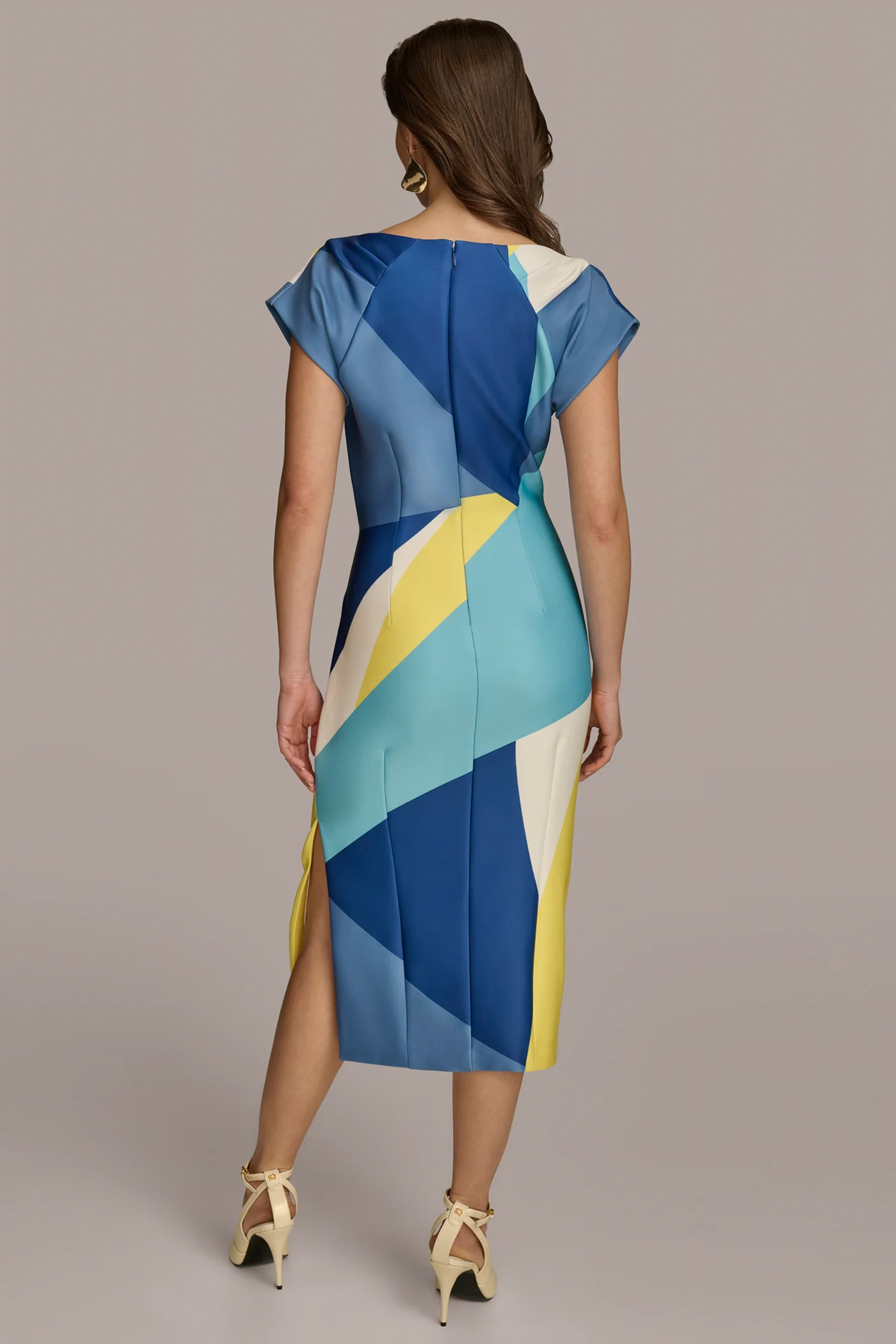 SHEATH COLORBLOCK DRESS