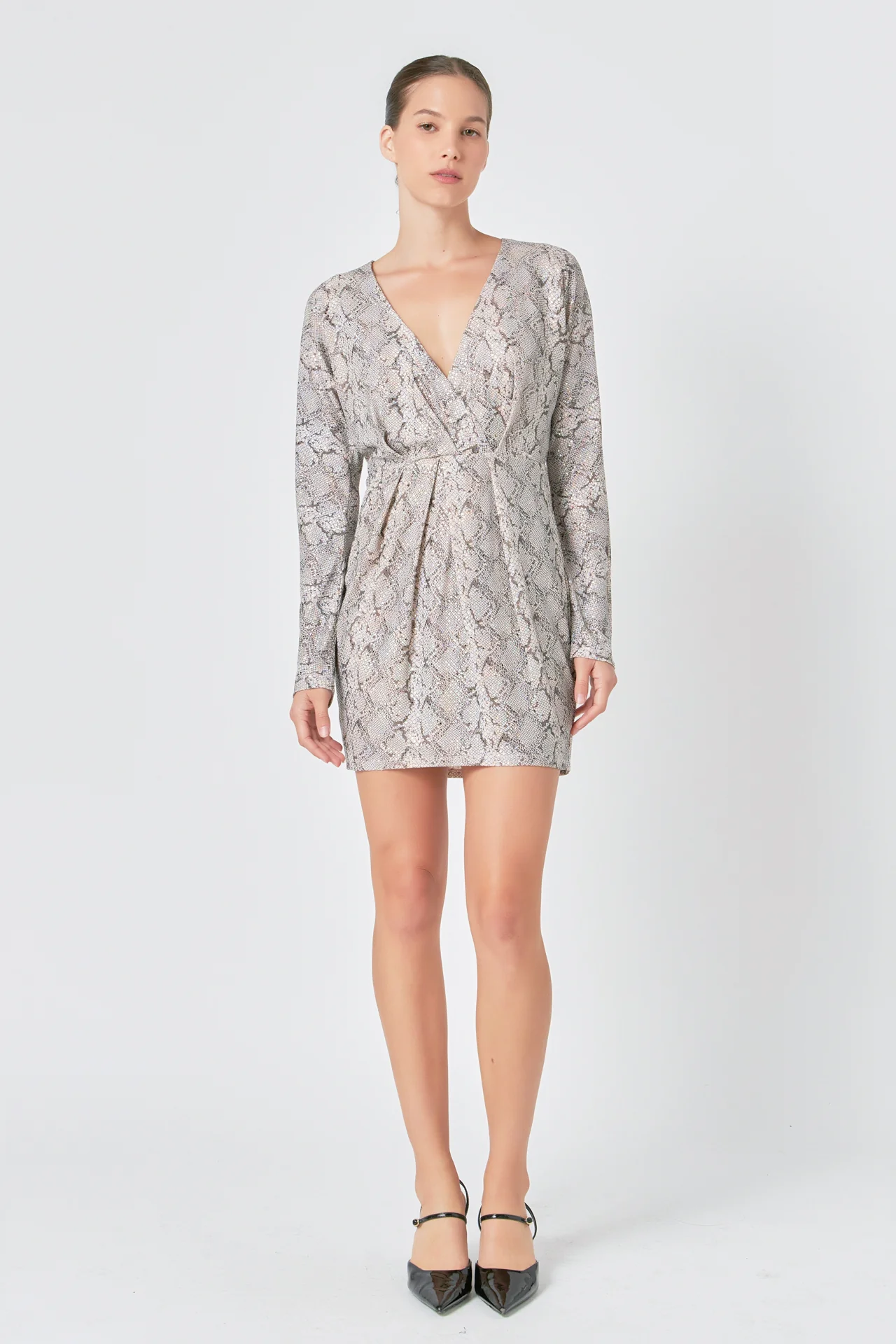 Snake Skin Mini Dress