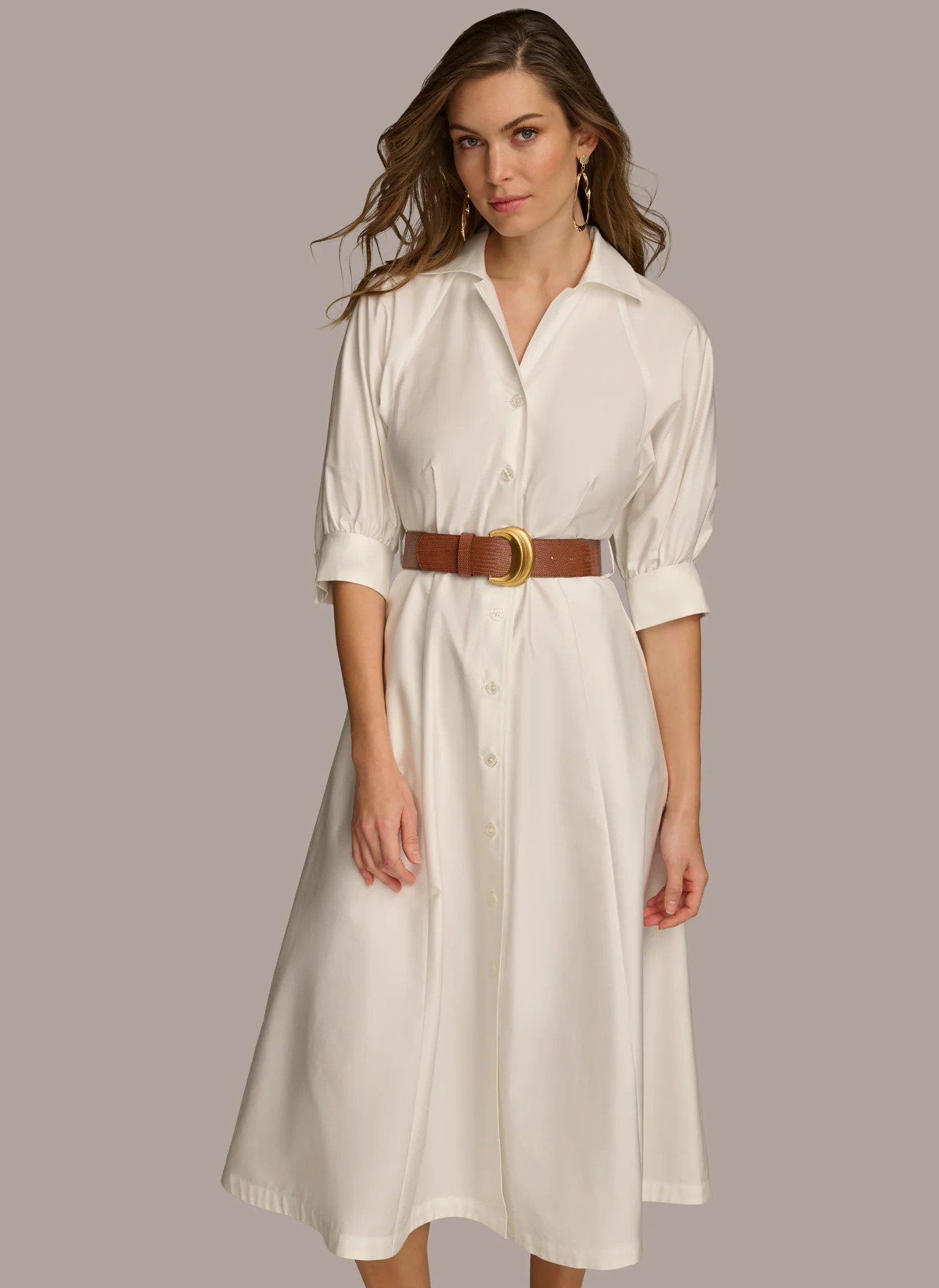 COTTON SHIRT DRESS