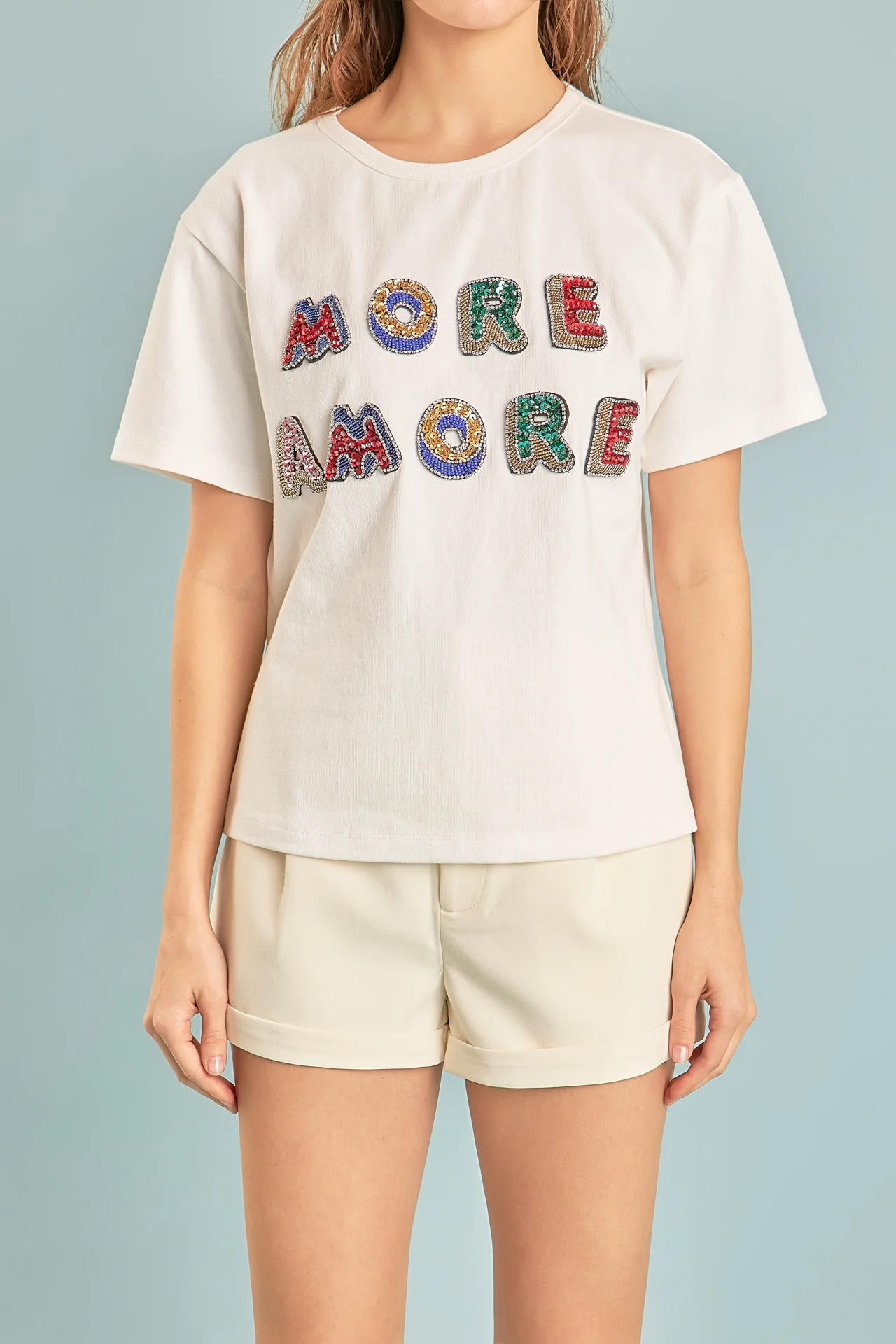 More Amore Embellished Sweatshirt