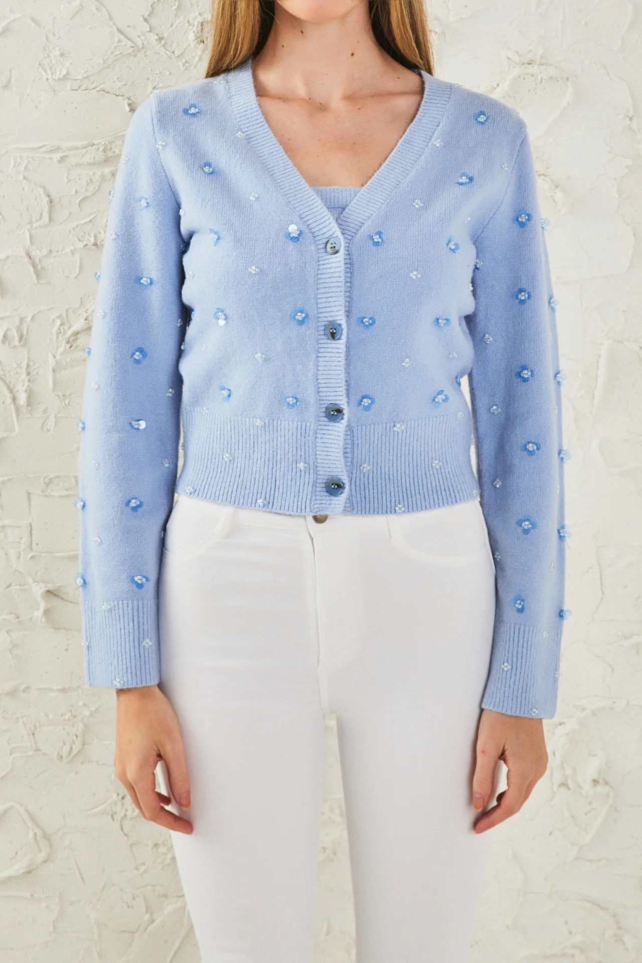 Sequin Embellished Cardigan