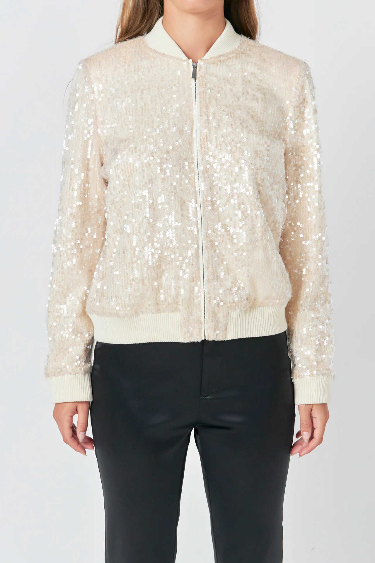 Sequins Bomber Jacket