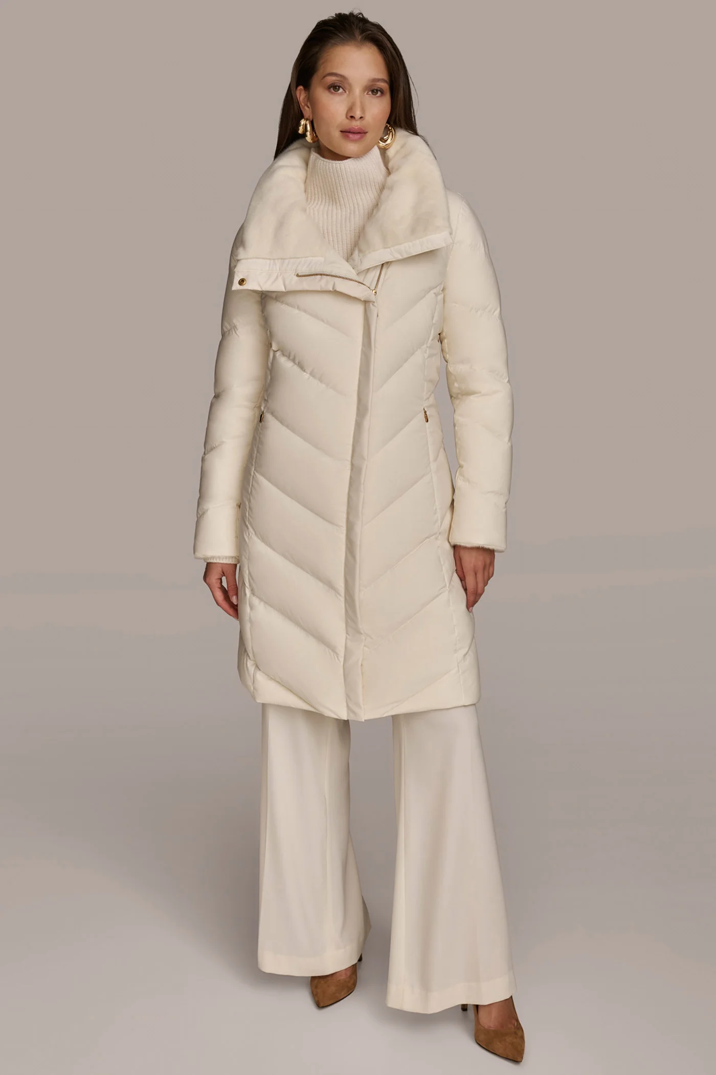 Long Down Filled Puffer Coat