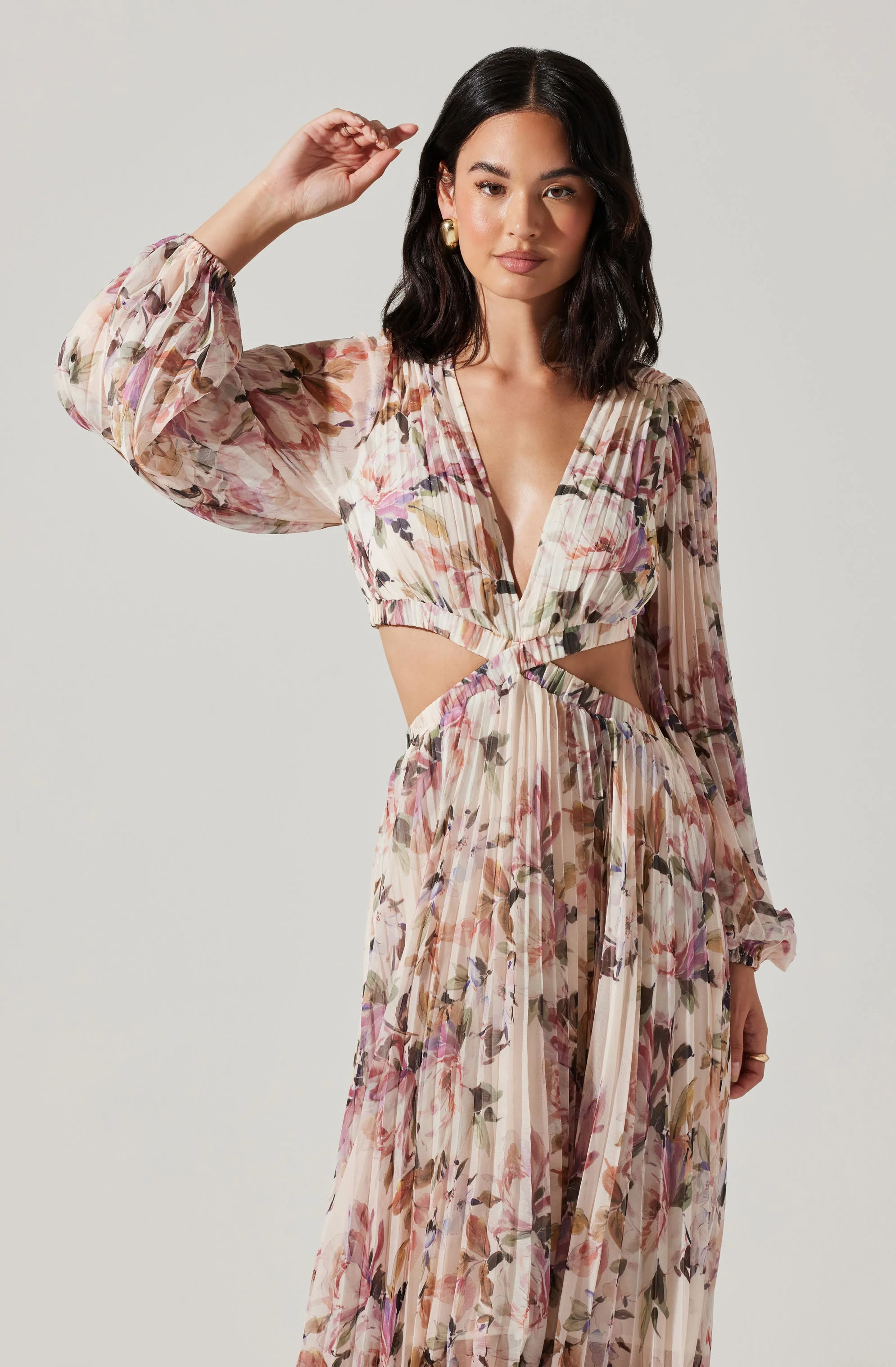 Revery Floral Long Sleeve Maxi Dress