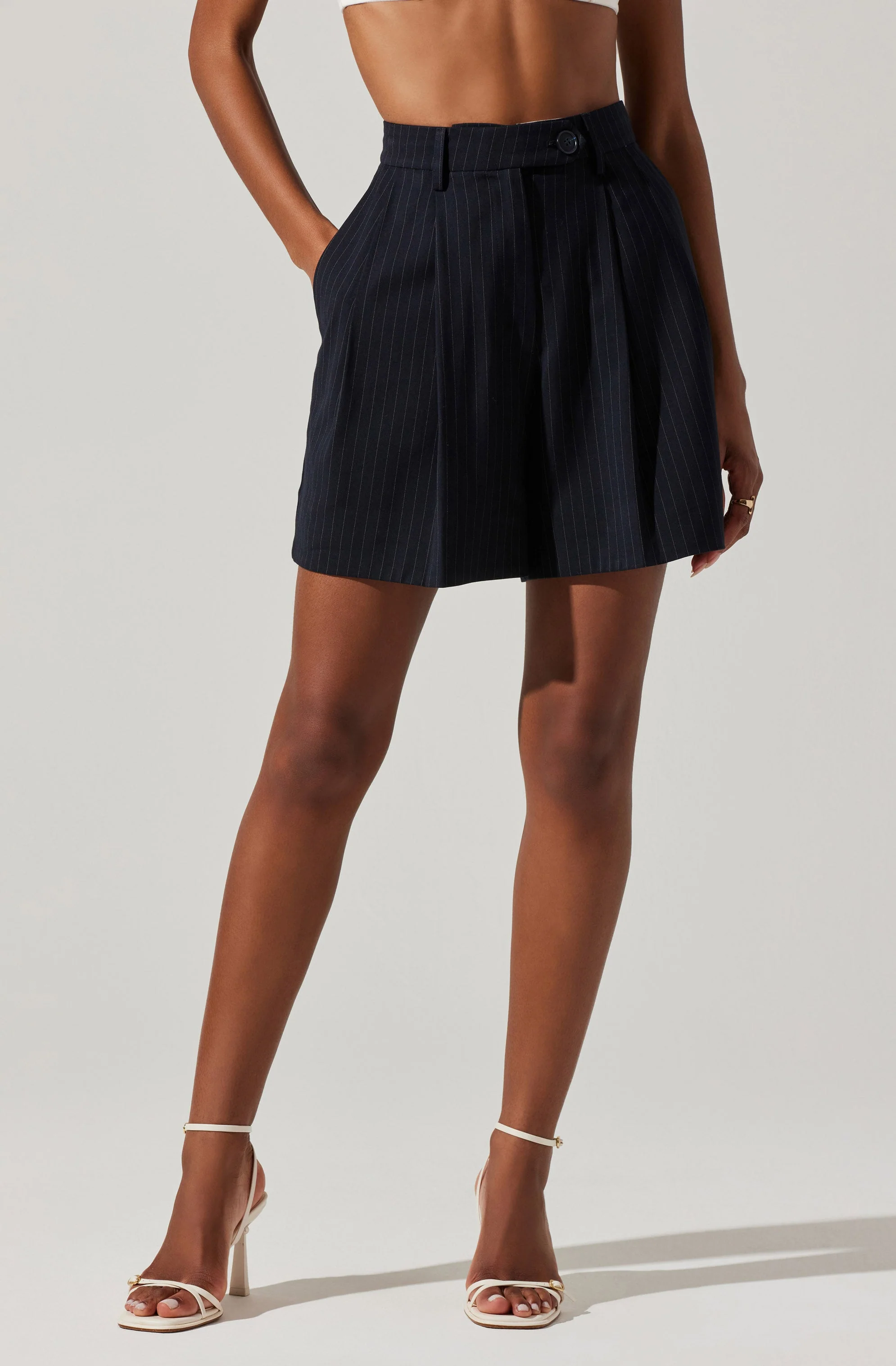 Preston Pinstripe Shorts