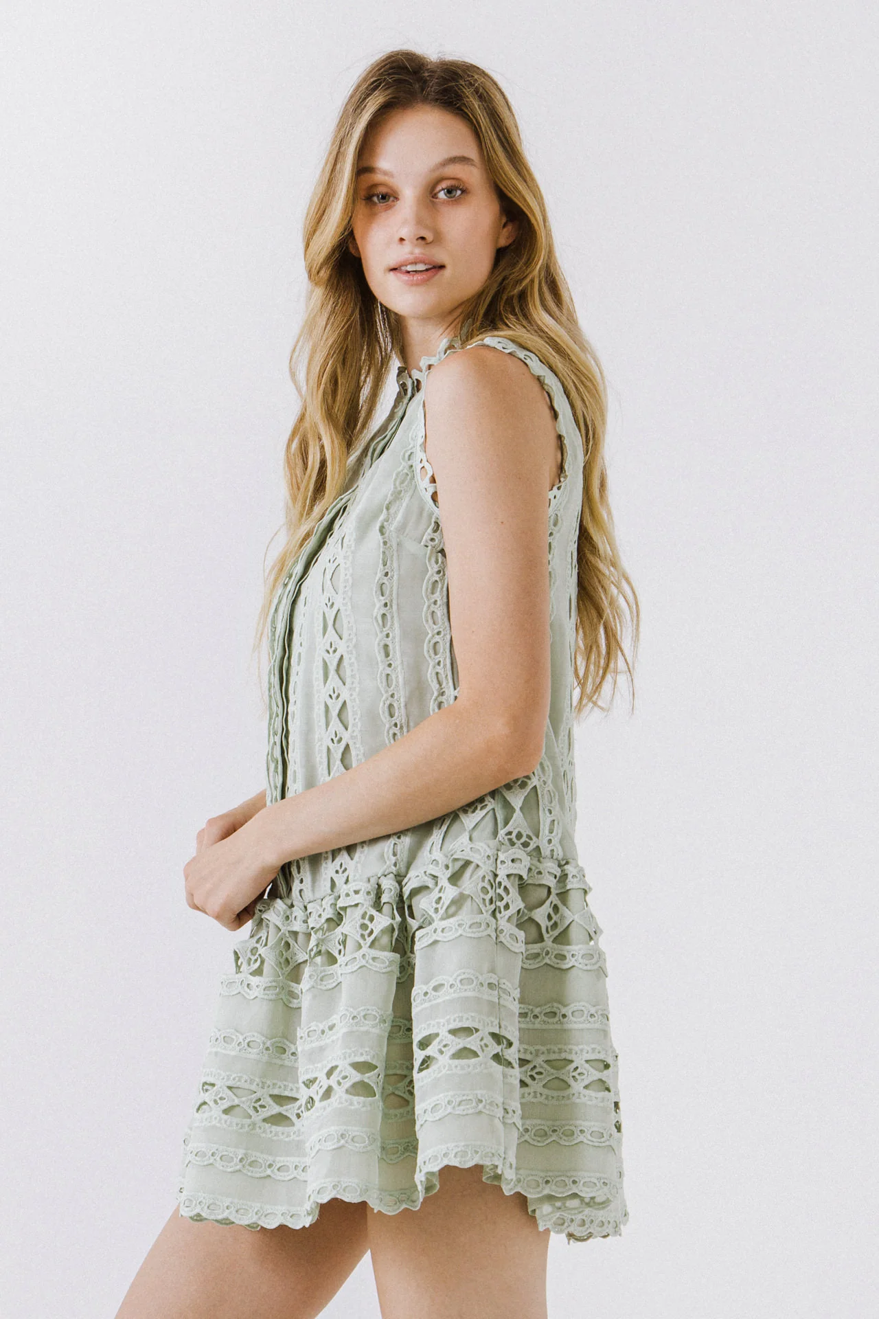 Crochet Mini Dress
