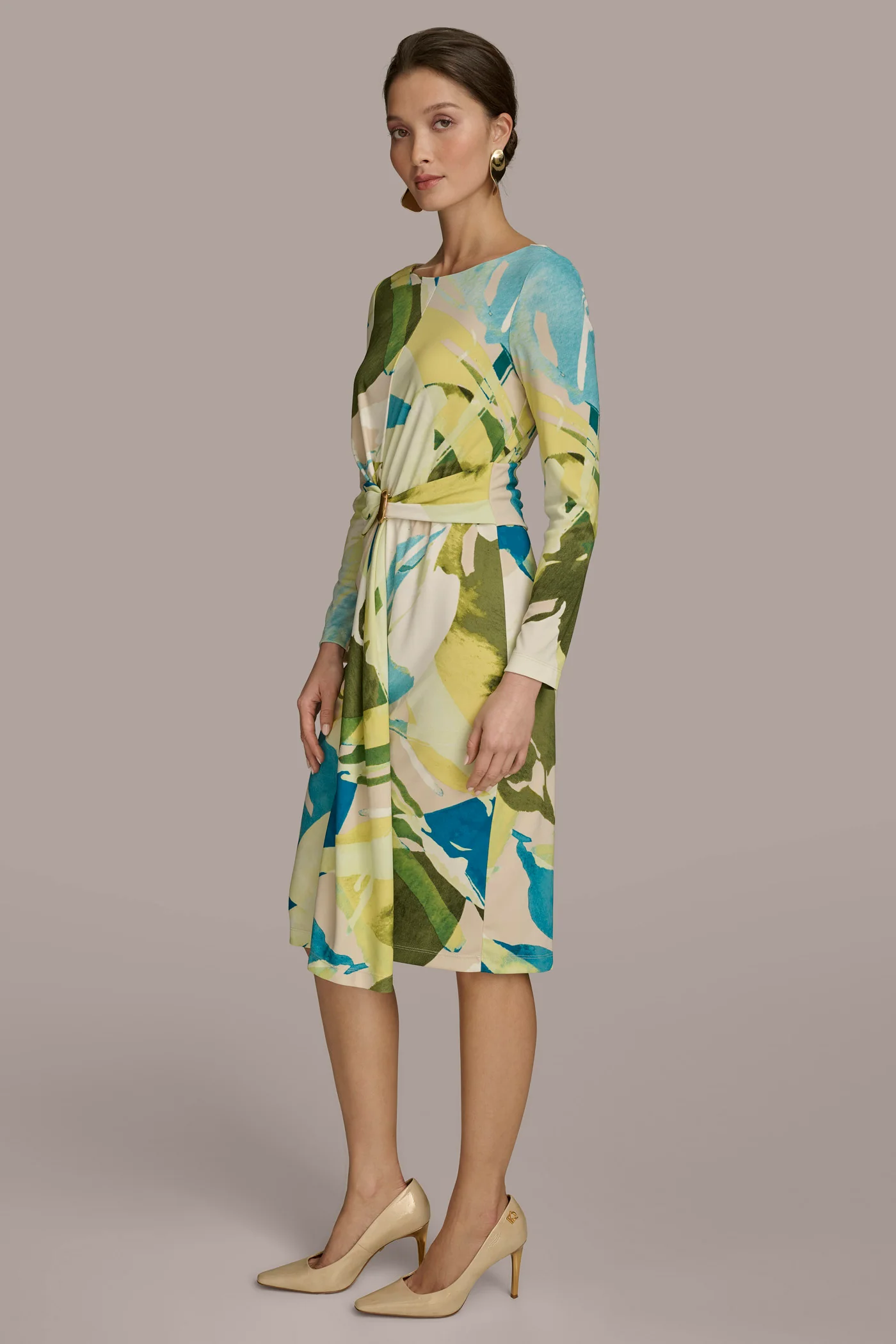 PRINTED JERSEY DRESS