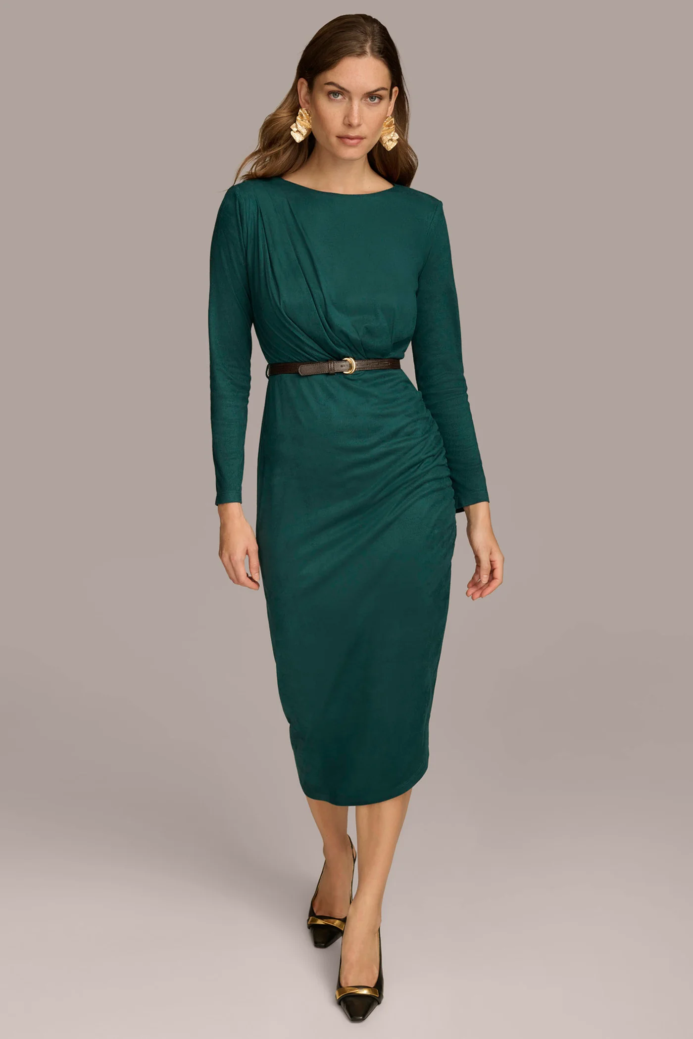 ASYMMETRICAL SKIRT SHEATH DRESS