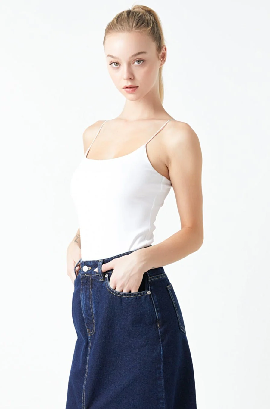 Sleeveless Jersey Top