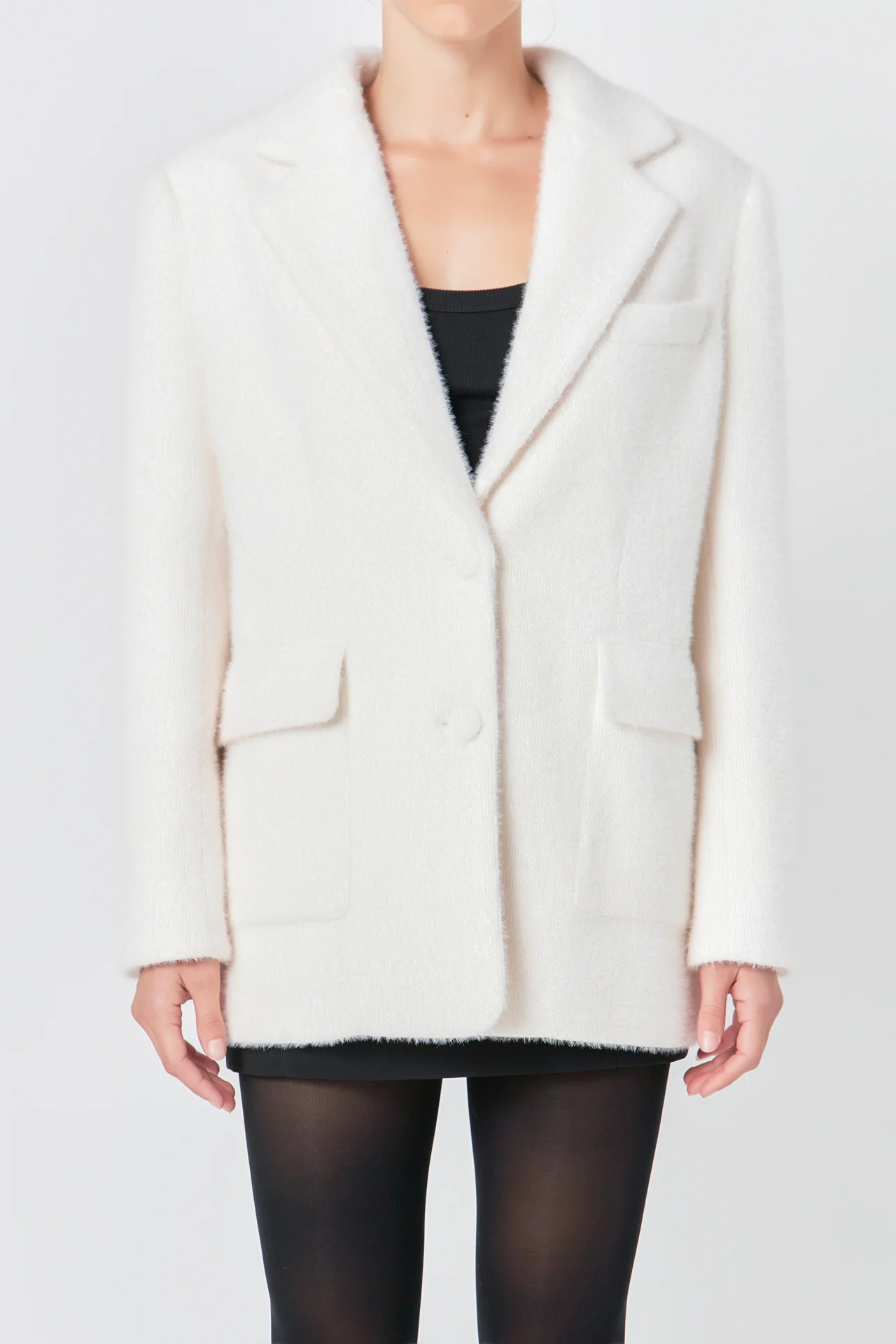 Soft Buttoned Blazer