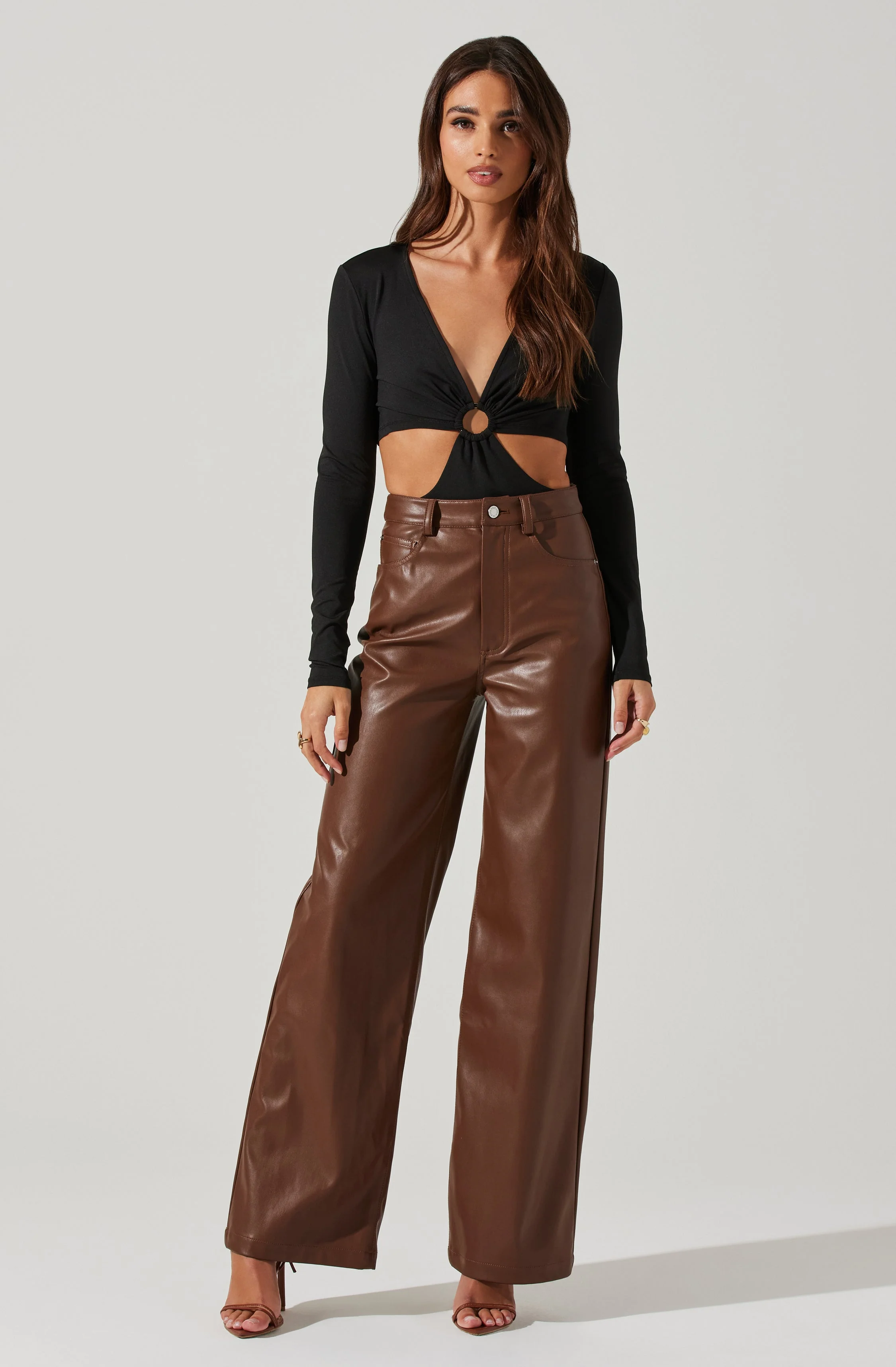 Kiara O-Ring Cutout Long Sleeve Bodysuit