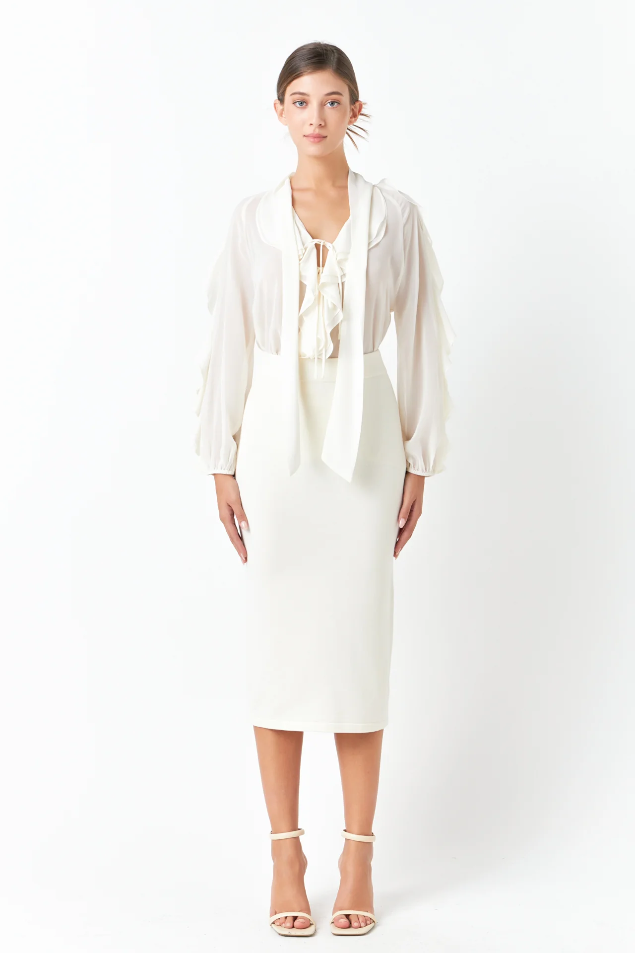 Chiffon Peekaboo Top