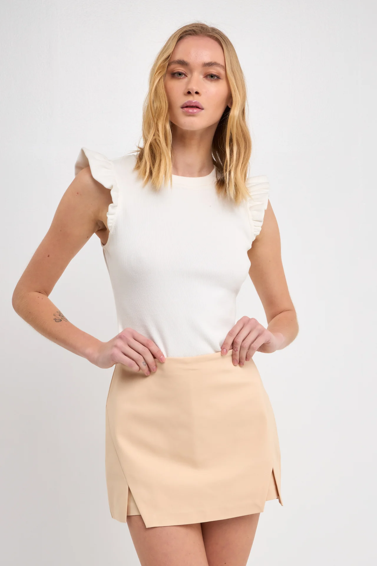 High-Waisted Skort