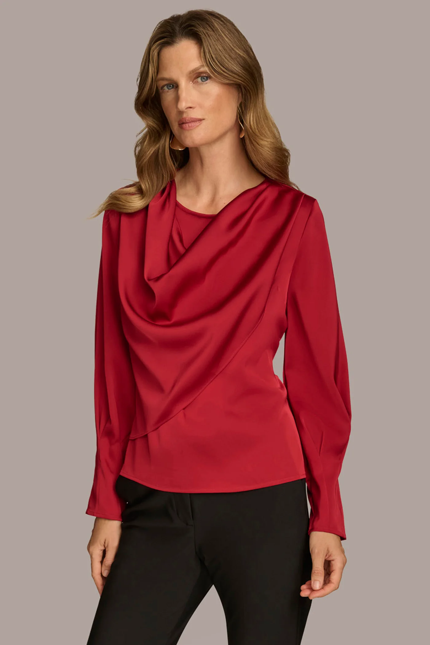 COWL NECK TOP