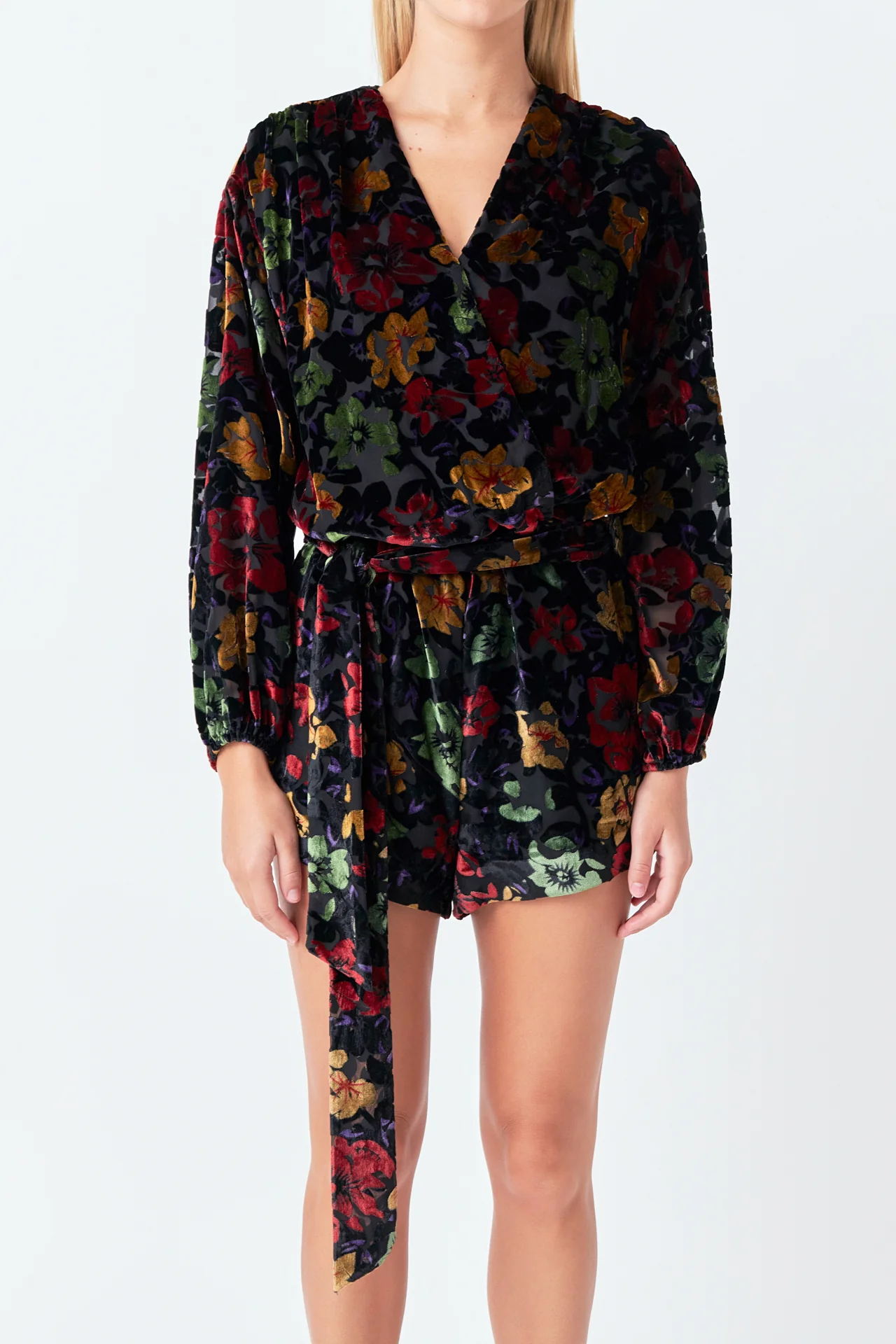 Burnout Velvet Romper