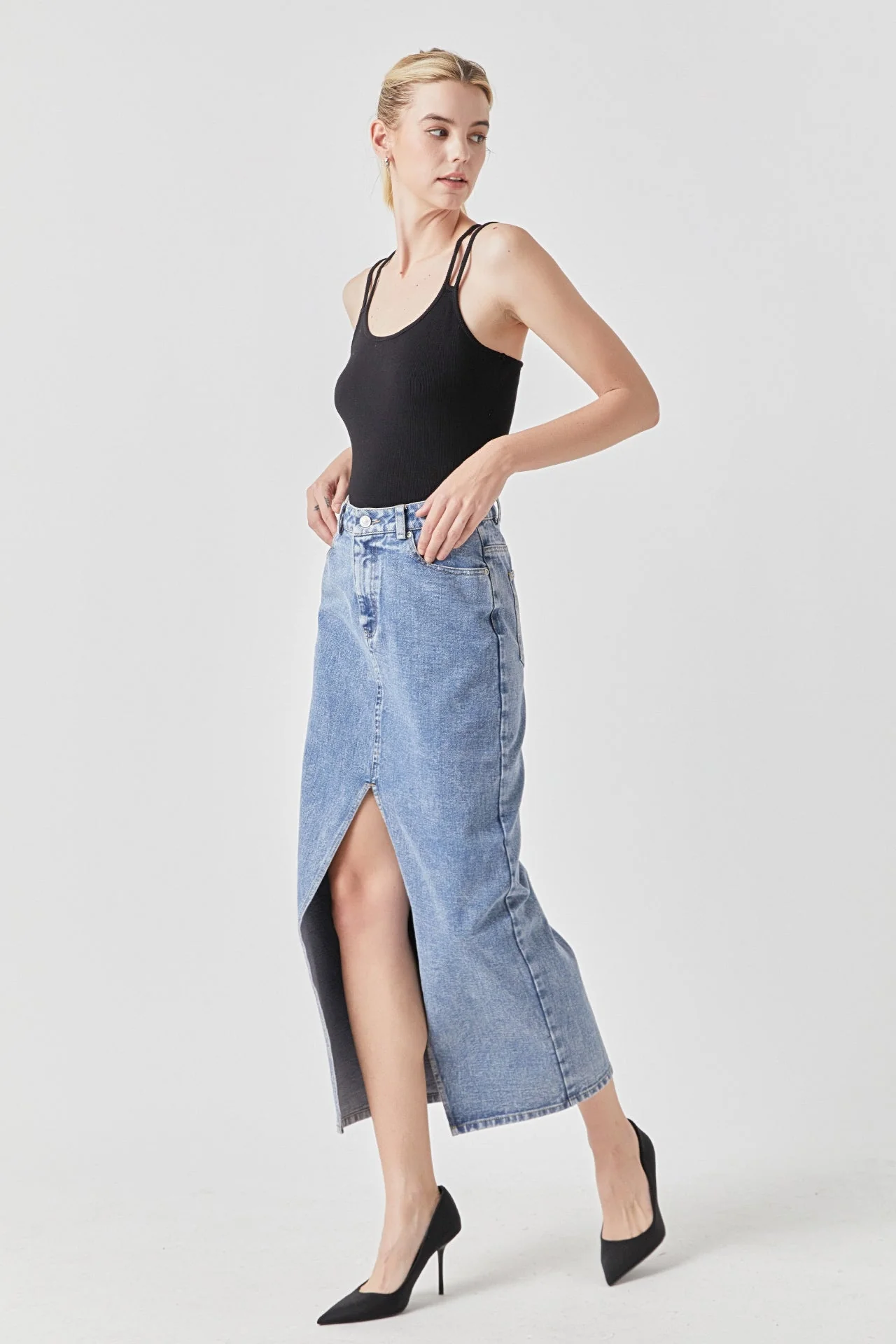 2 Straps Knit Bodysuit