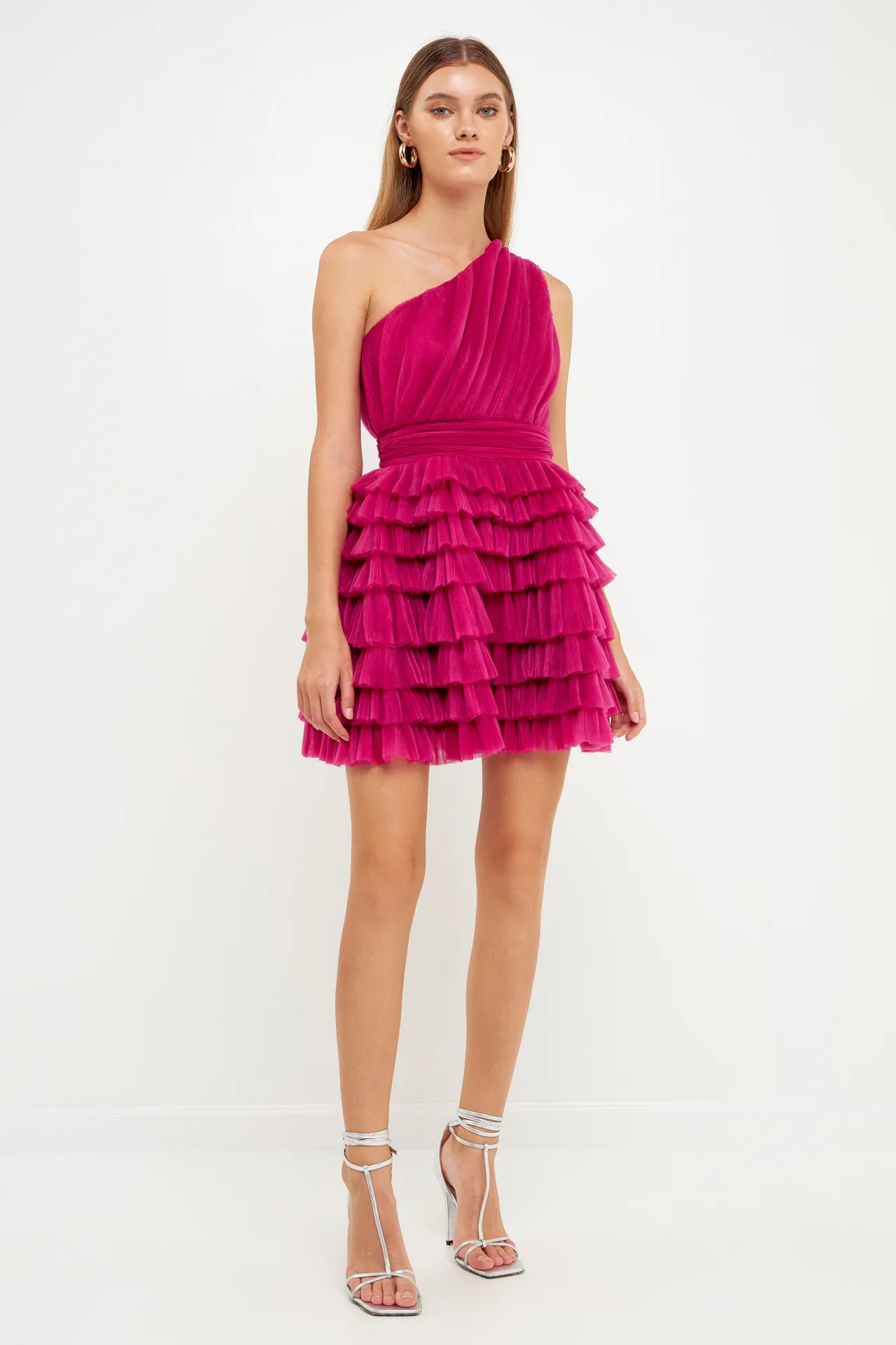 Tiered Tulle Mini Dress