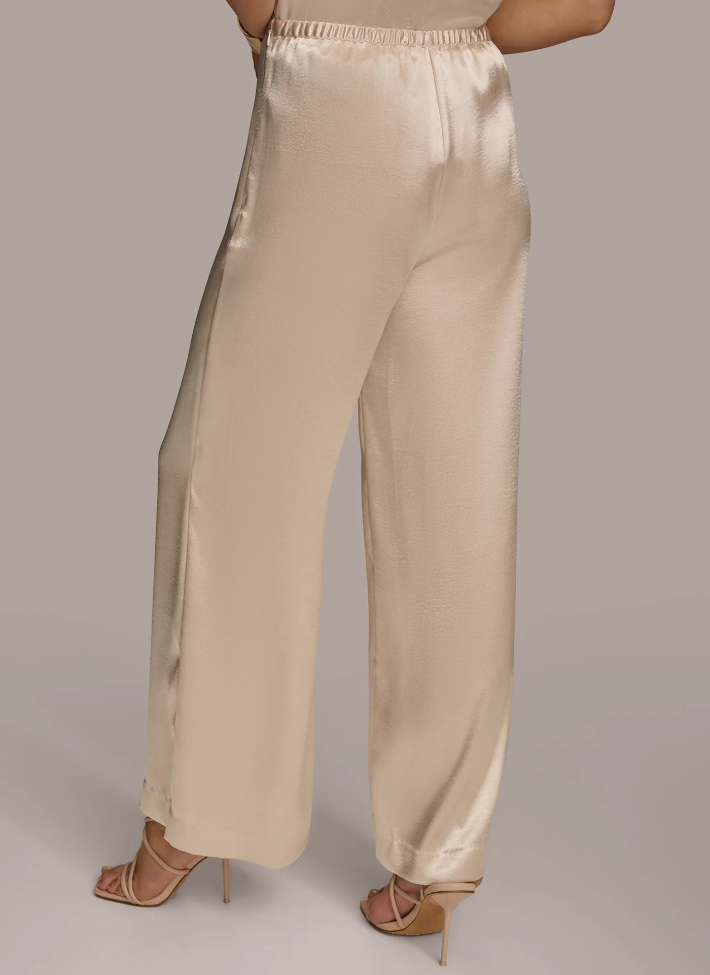 WIDE LEG FLAT FRONT PANT