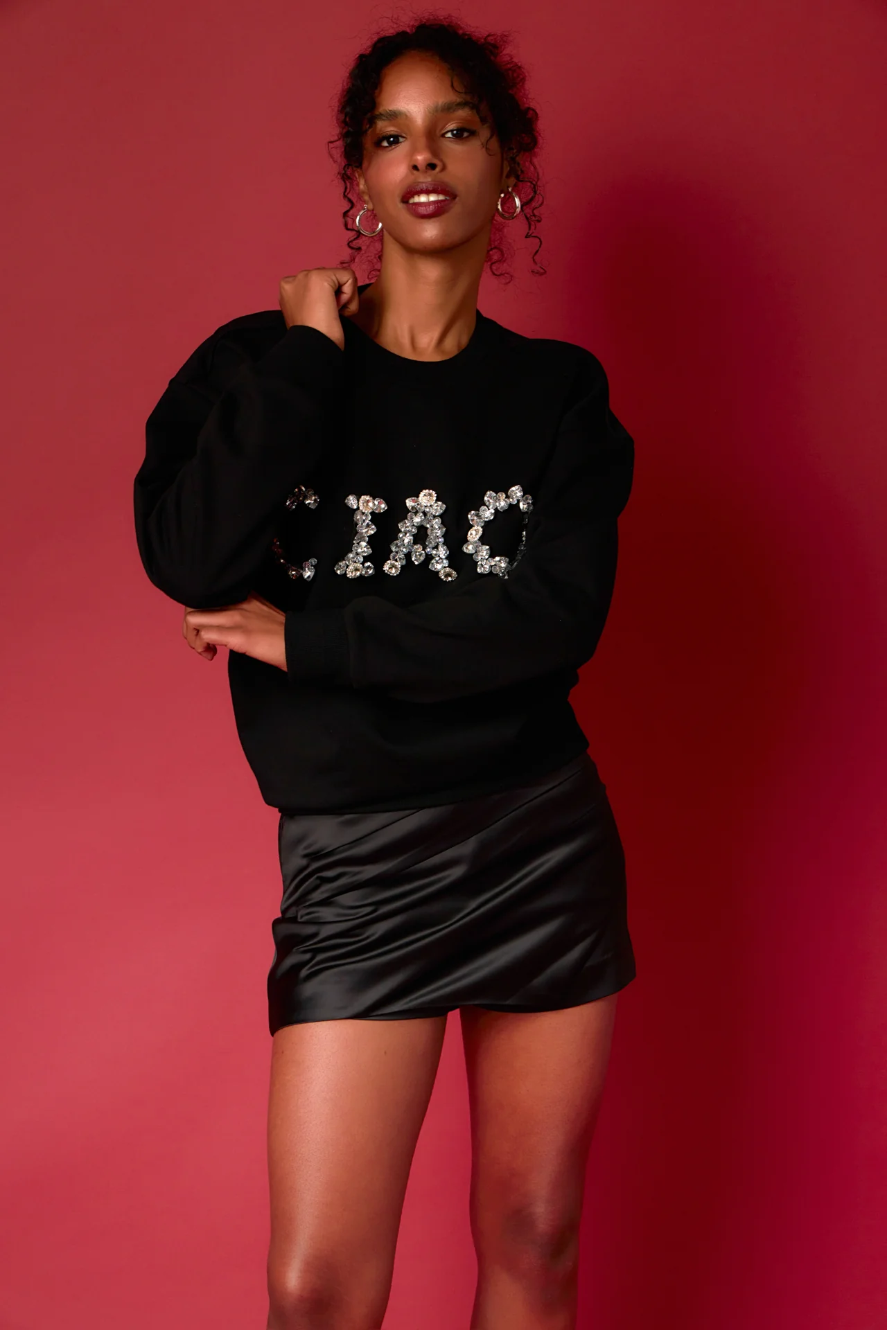 Letter Patch Sweatshirt