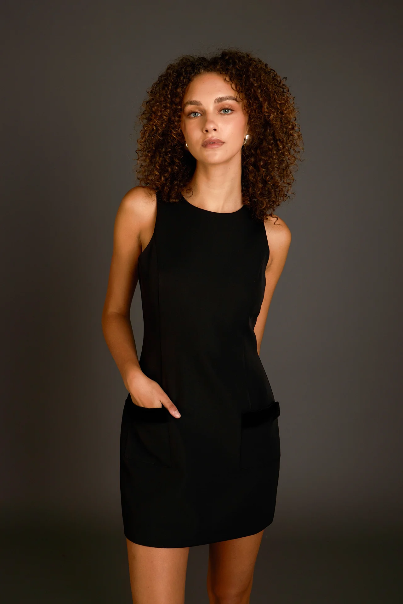 Velvet Bow Mini Dress