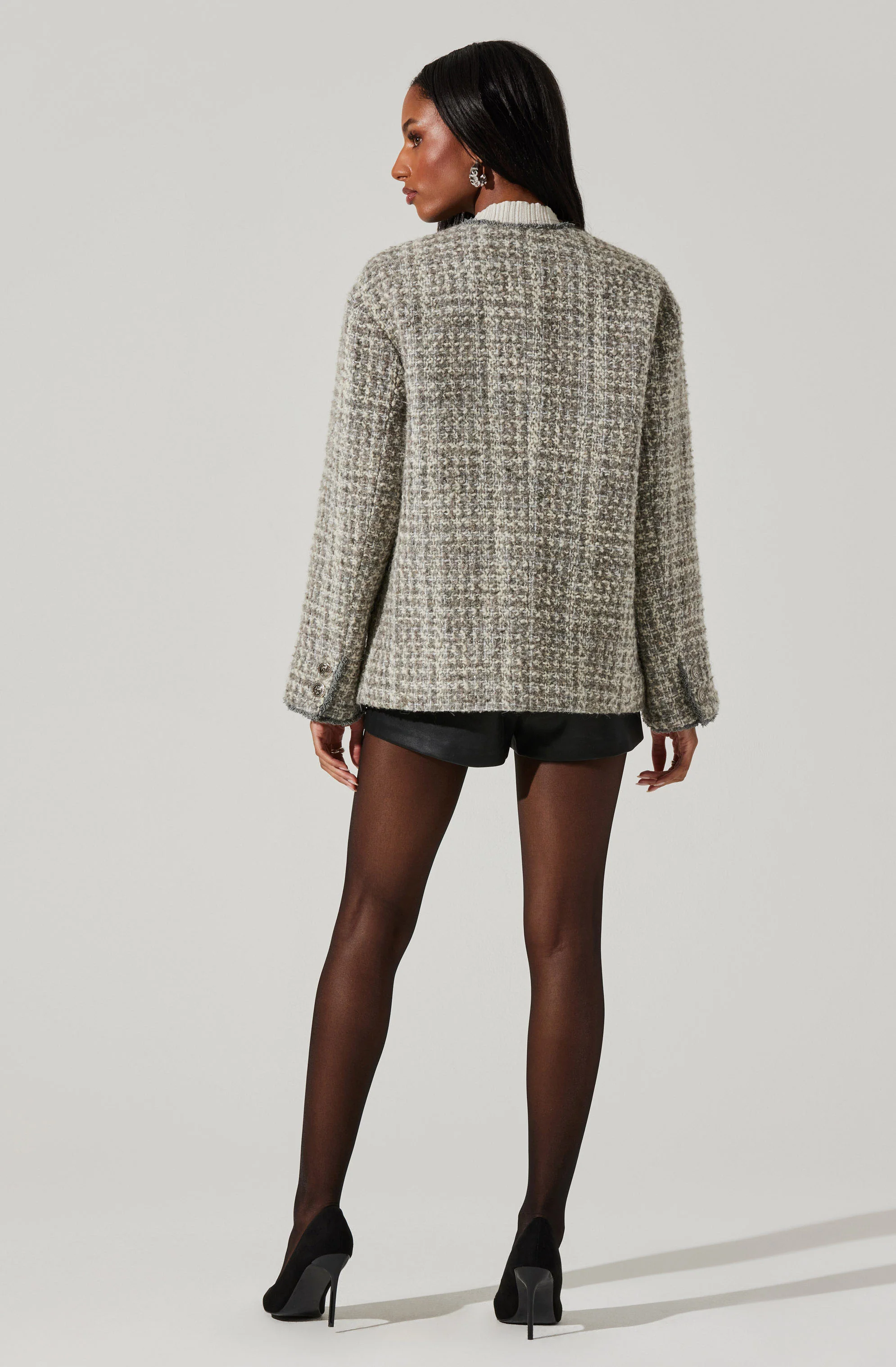 Perona Tweed Oversized Coat