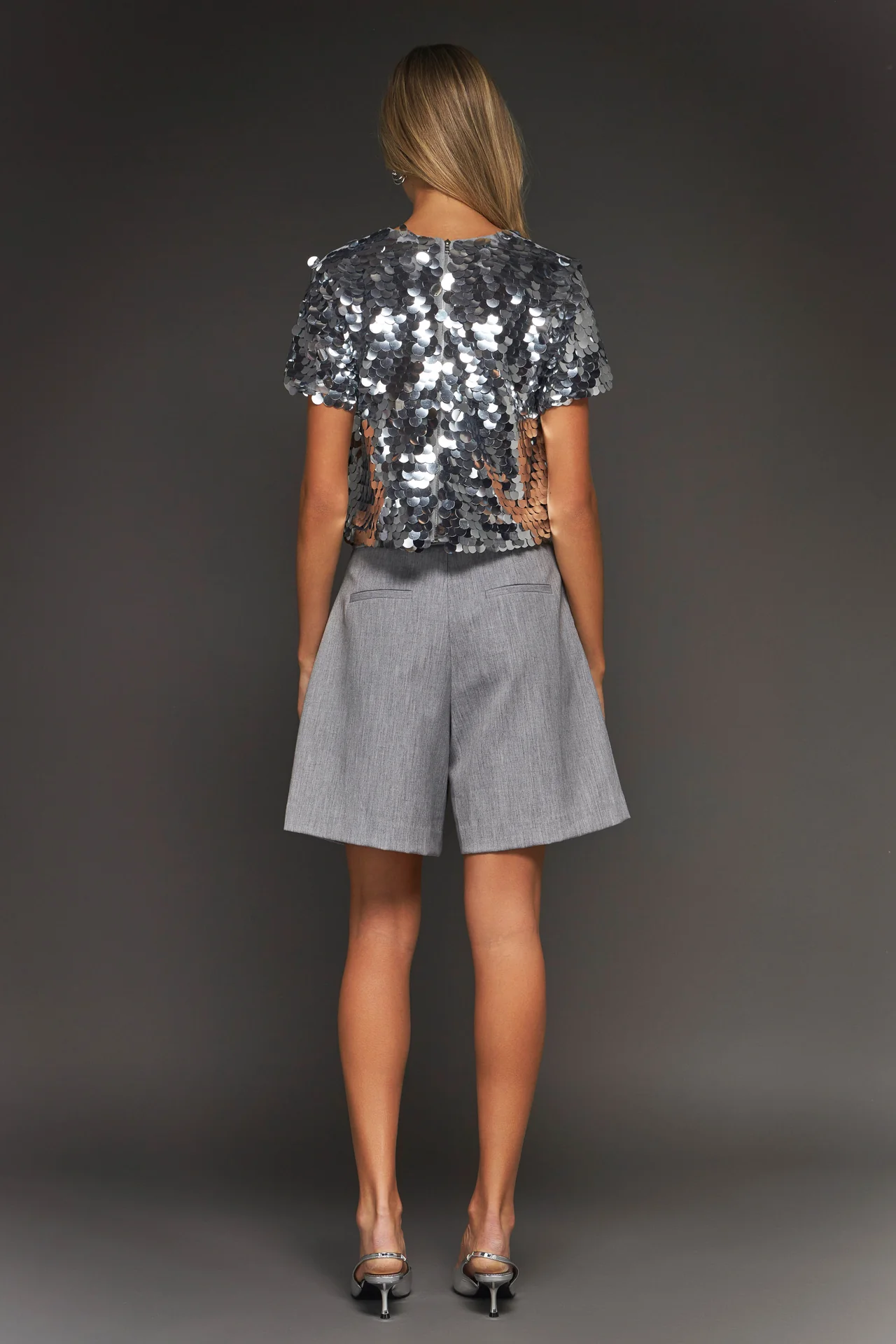 Sequin Crop Top