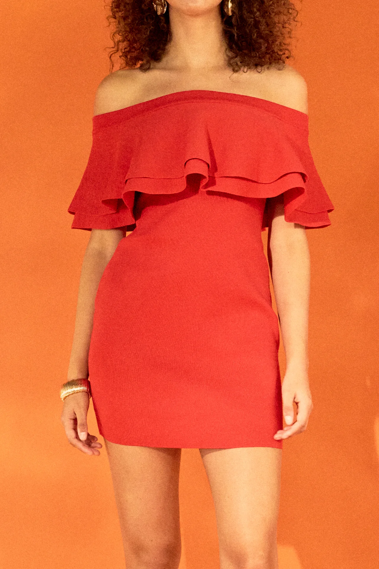 Off The Shoulder Mini Dress