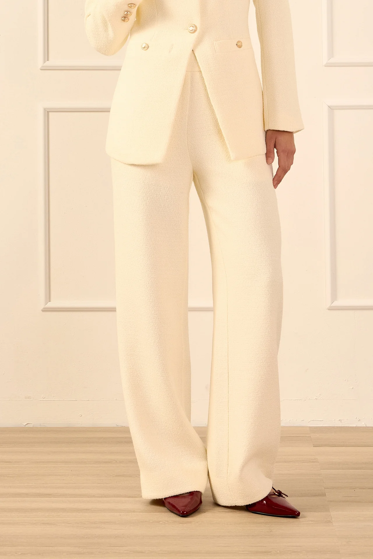 Tweed Wide Pants