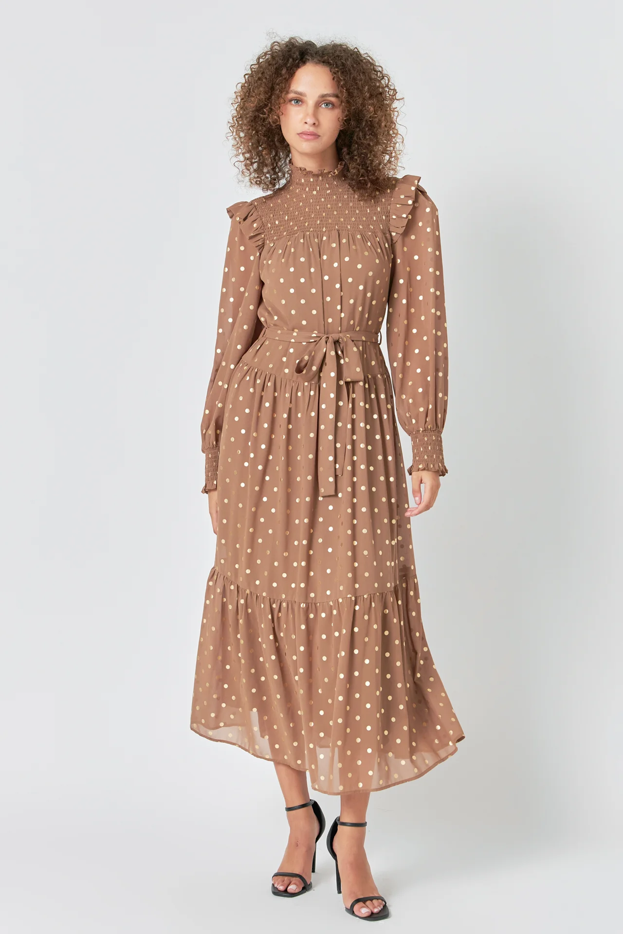Polka Dot Maxi Dress