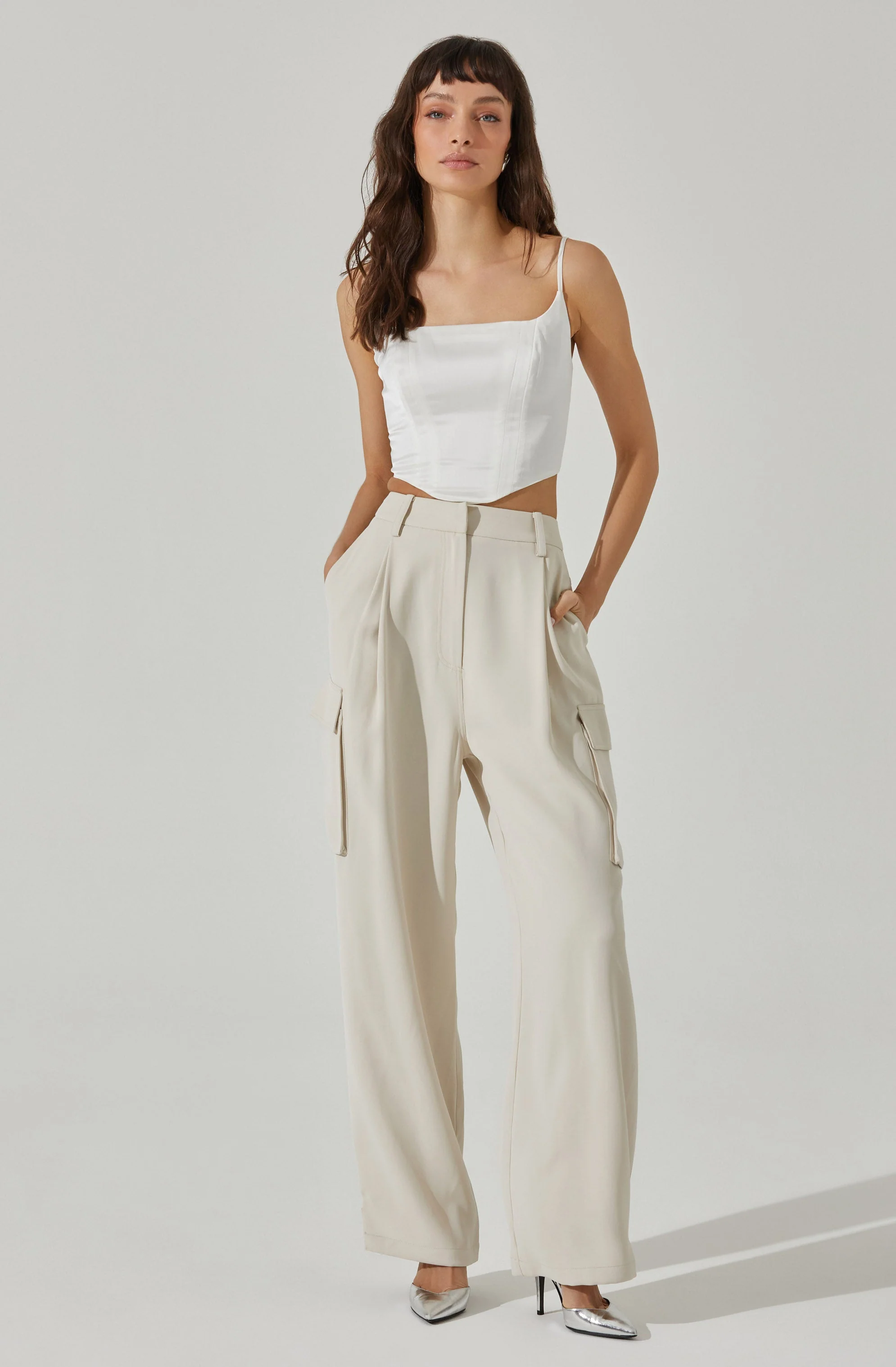 Satin Corset Tank Top