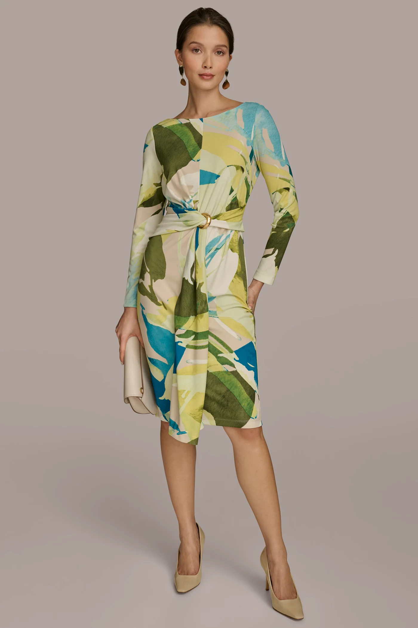 PRINTED JERSEY DRESS