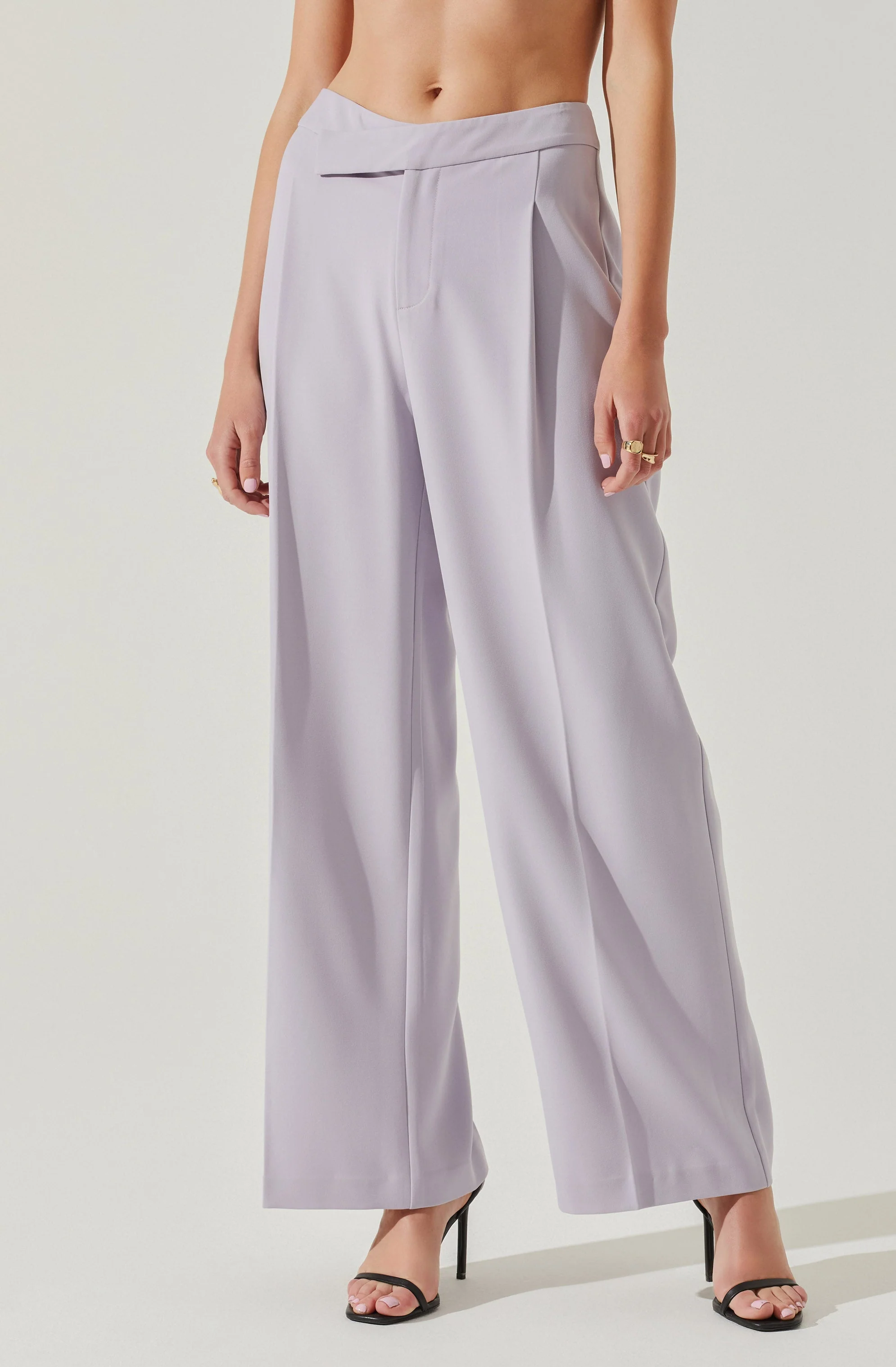 Rubina Criss-Cross Waist Wide Leg Pants