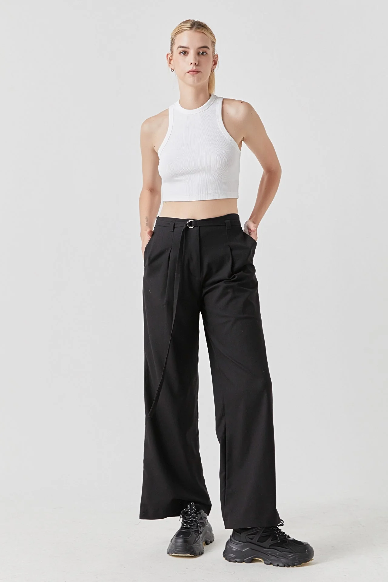 Cropped Racerback Tank