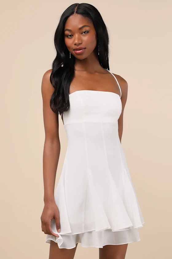 Perfected Sweetness Hot Pink Pleated Tiered Mini Dress