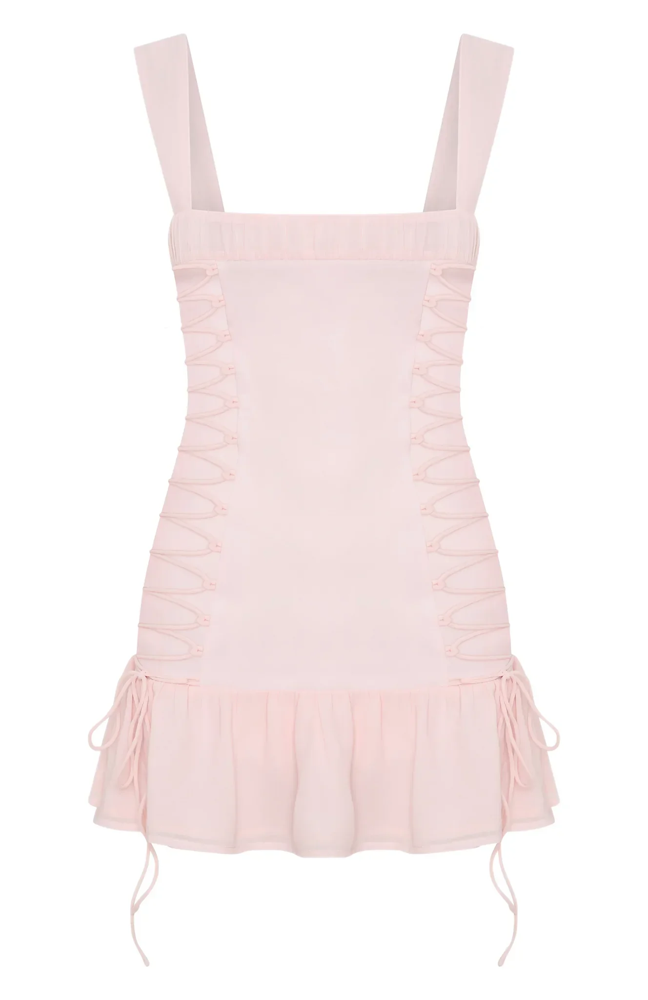 Rush In Mini Dress Baby Pink