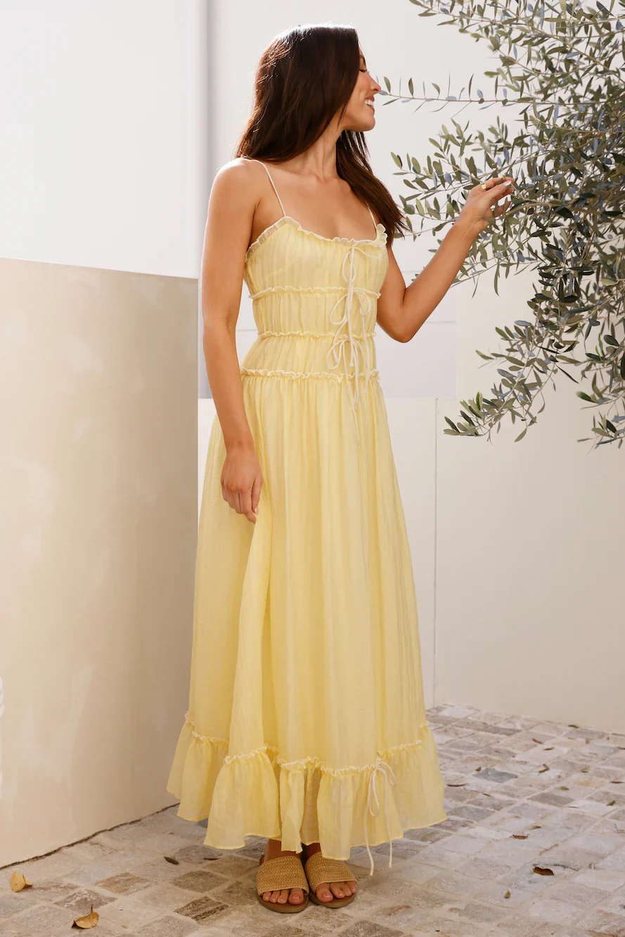 Understand It Maxi Dress Yellow