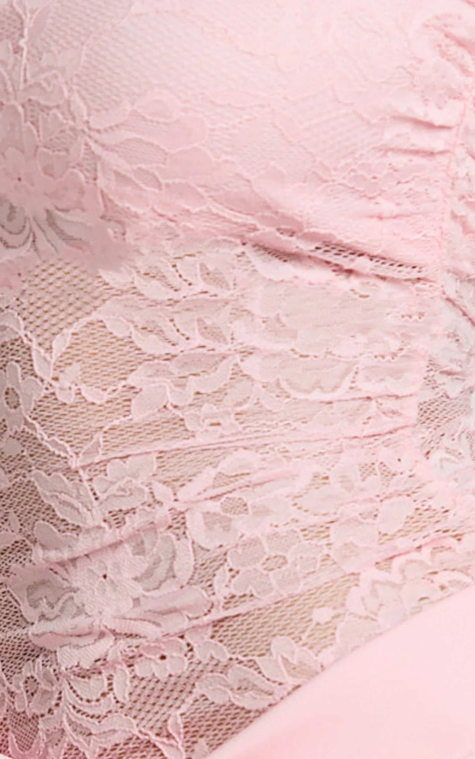 Rania Maxi Dress Contrast Lace Bodice Bias Cowl Drop Waist Dress in Pink
