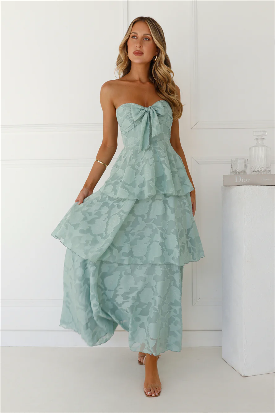Whimsy In Wonderland Strapless Maxi Dress
