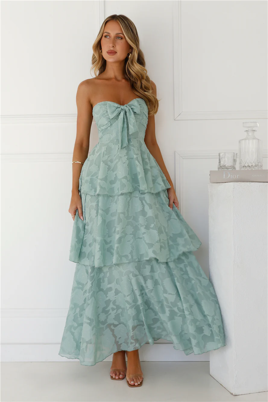 Whimsy In Wonderland Strapless Maxi Dress