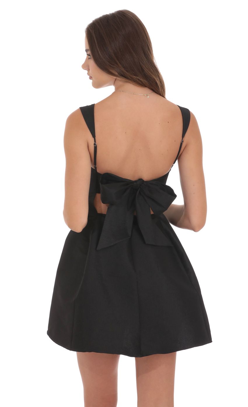 Fit and Flare Dress in Black