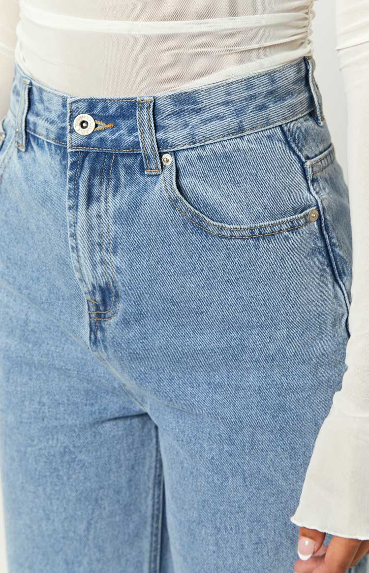 Ronnie Light Wash Denim Straight Leg Jeans