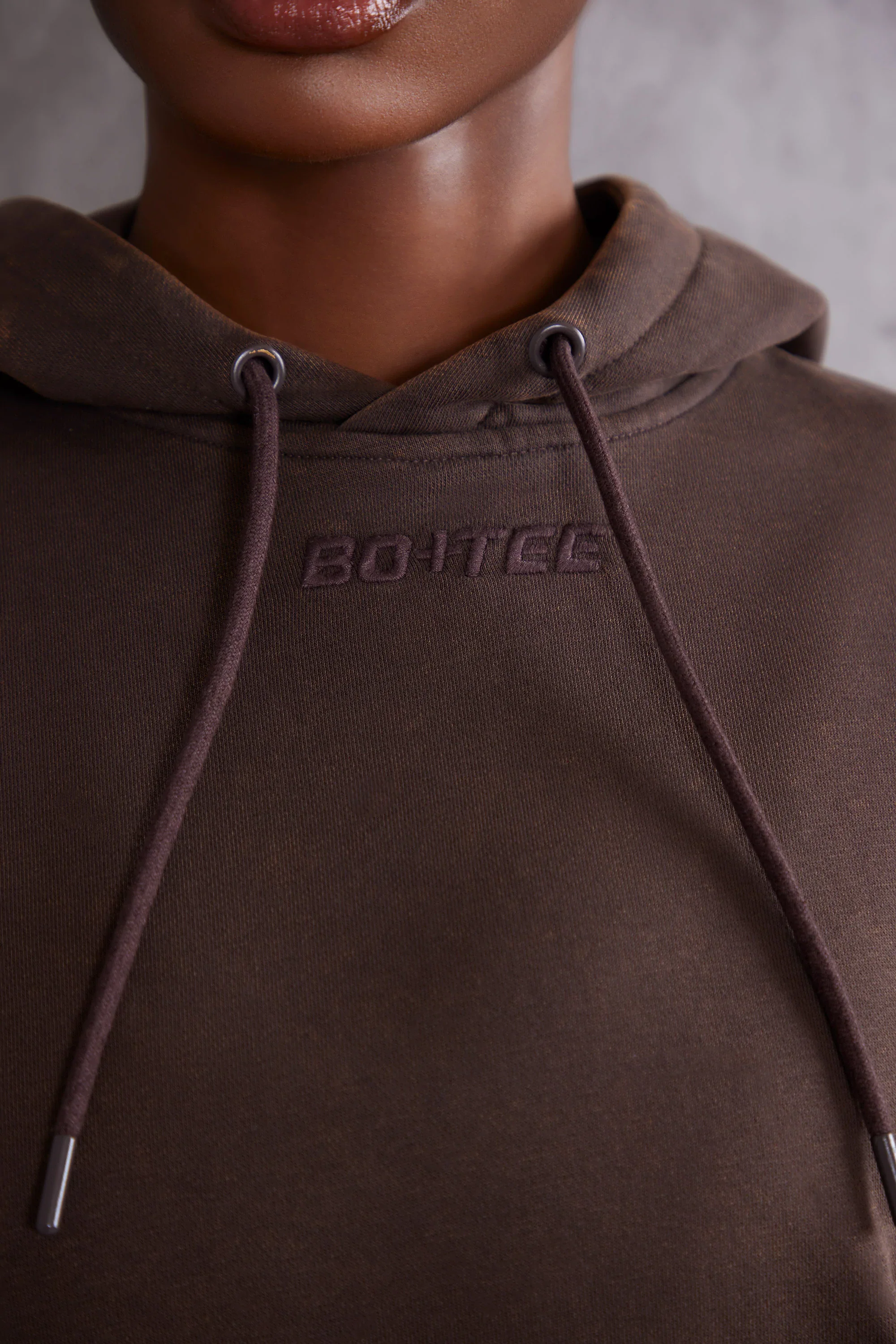 Hooded Sweatshirt in Brown